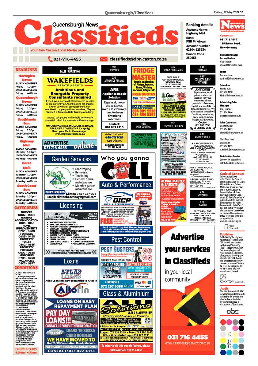 Queensburgh News 27 May 2022 page 11