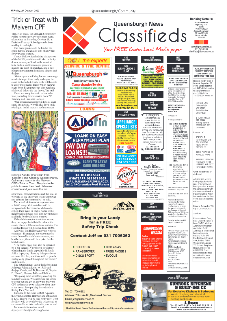 Queensburgh News 27 October 2023 page 6