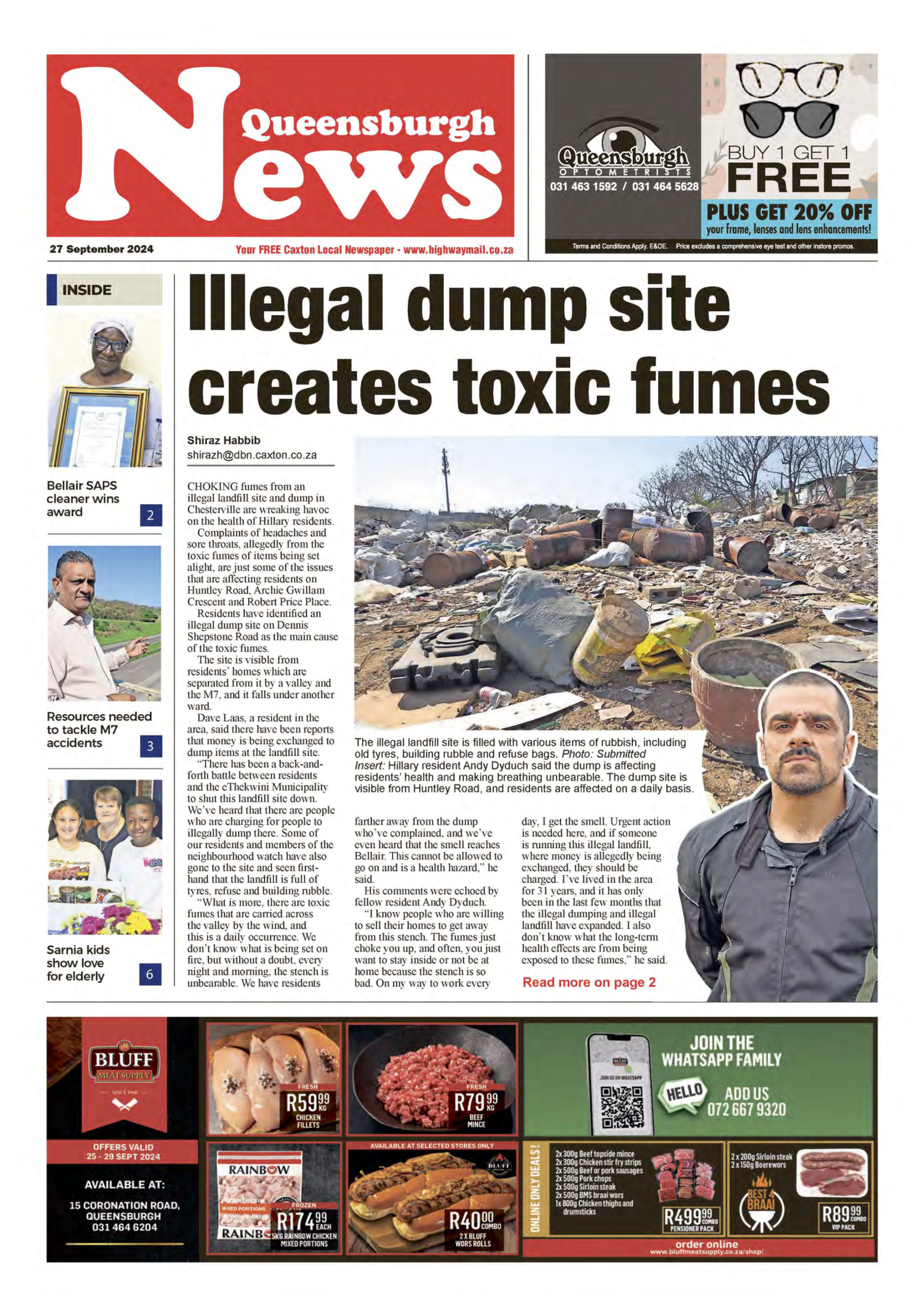 Queensburgh News 27 September 2024 page 1