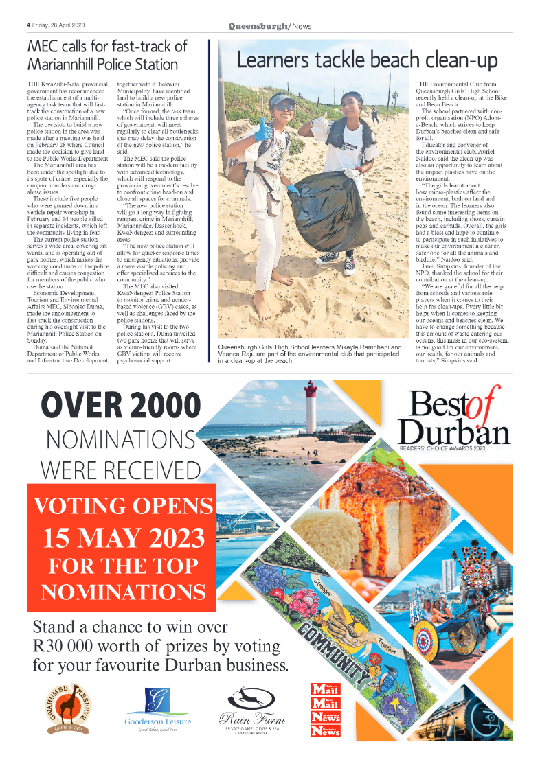 Queensburgh News 28 April 2023 page 4