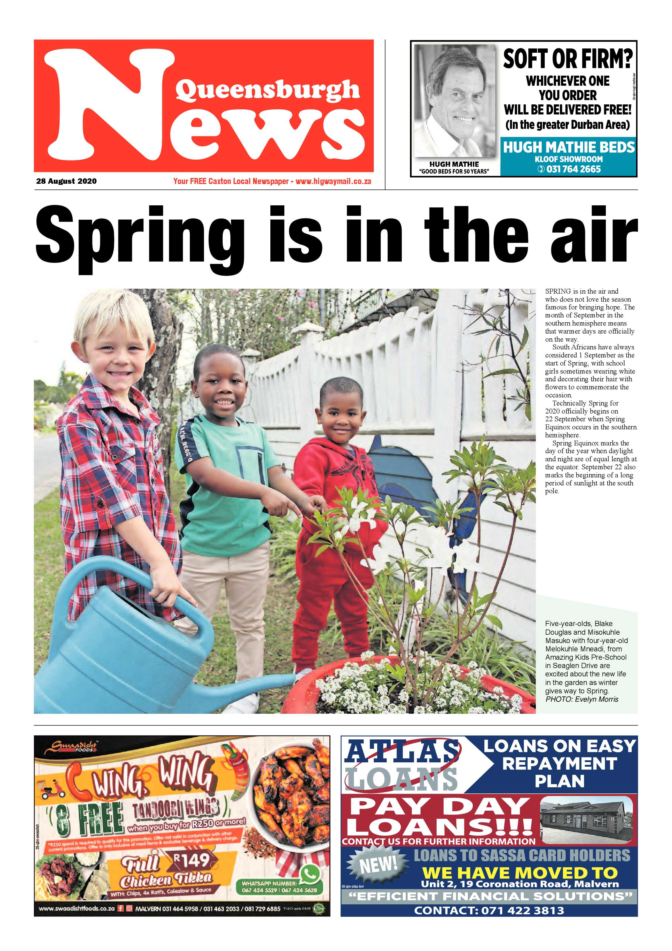 Queensburgh News 28 August 2020 page 1