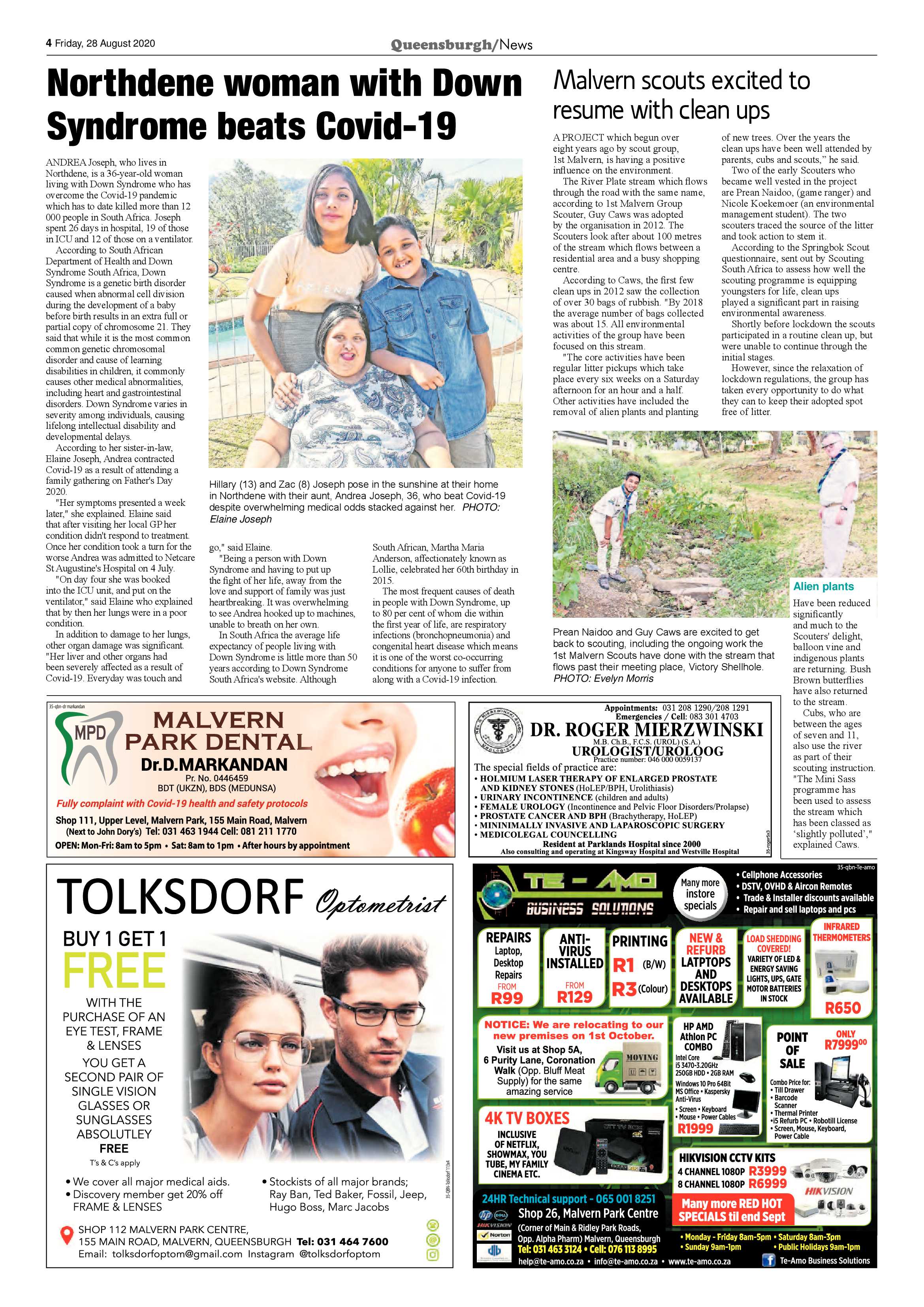 Queensburgh News 28 August 2020 page 4