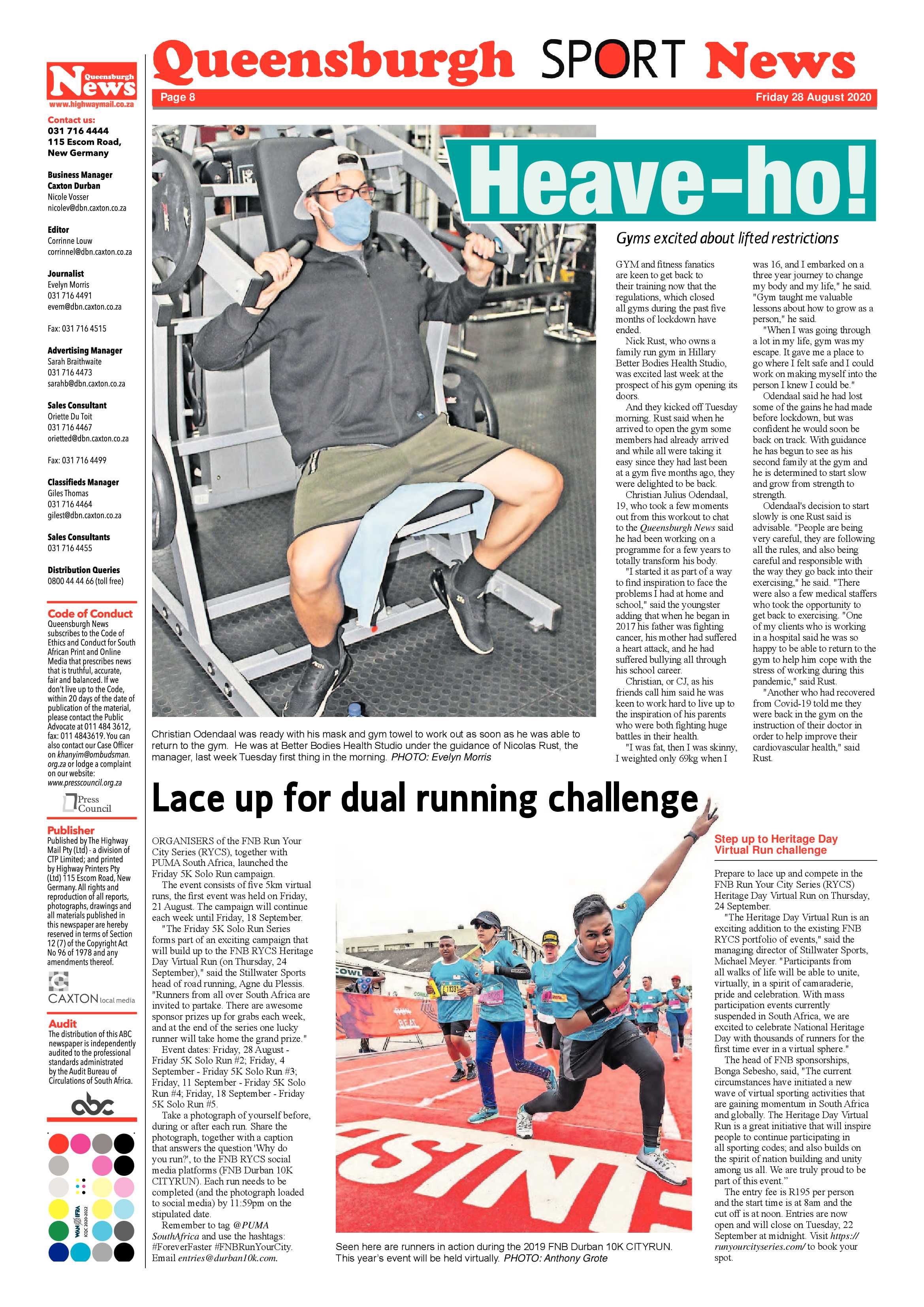 Queensburgh News 28 August 2020 page 8