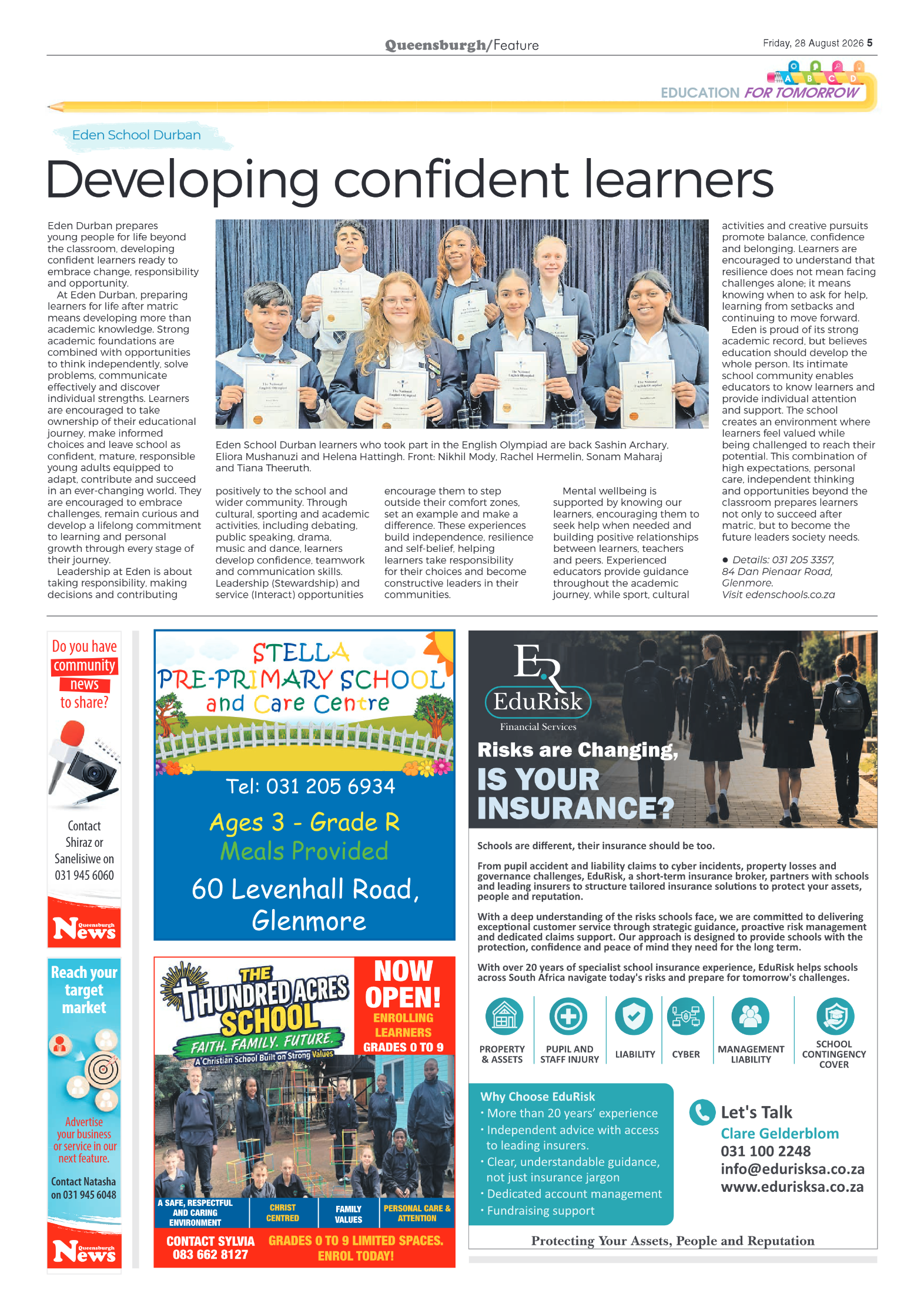 Queensburgh News 28 August 2026 page 5