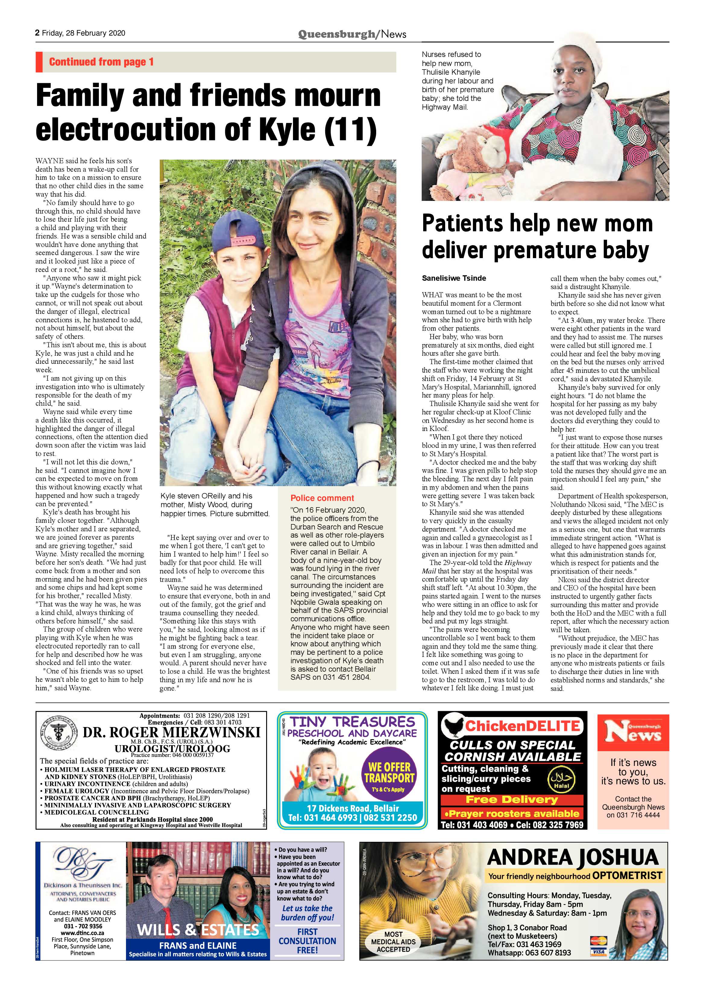 Queensburgh News 28 February 2020 page 2