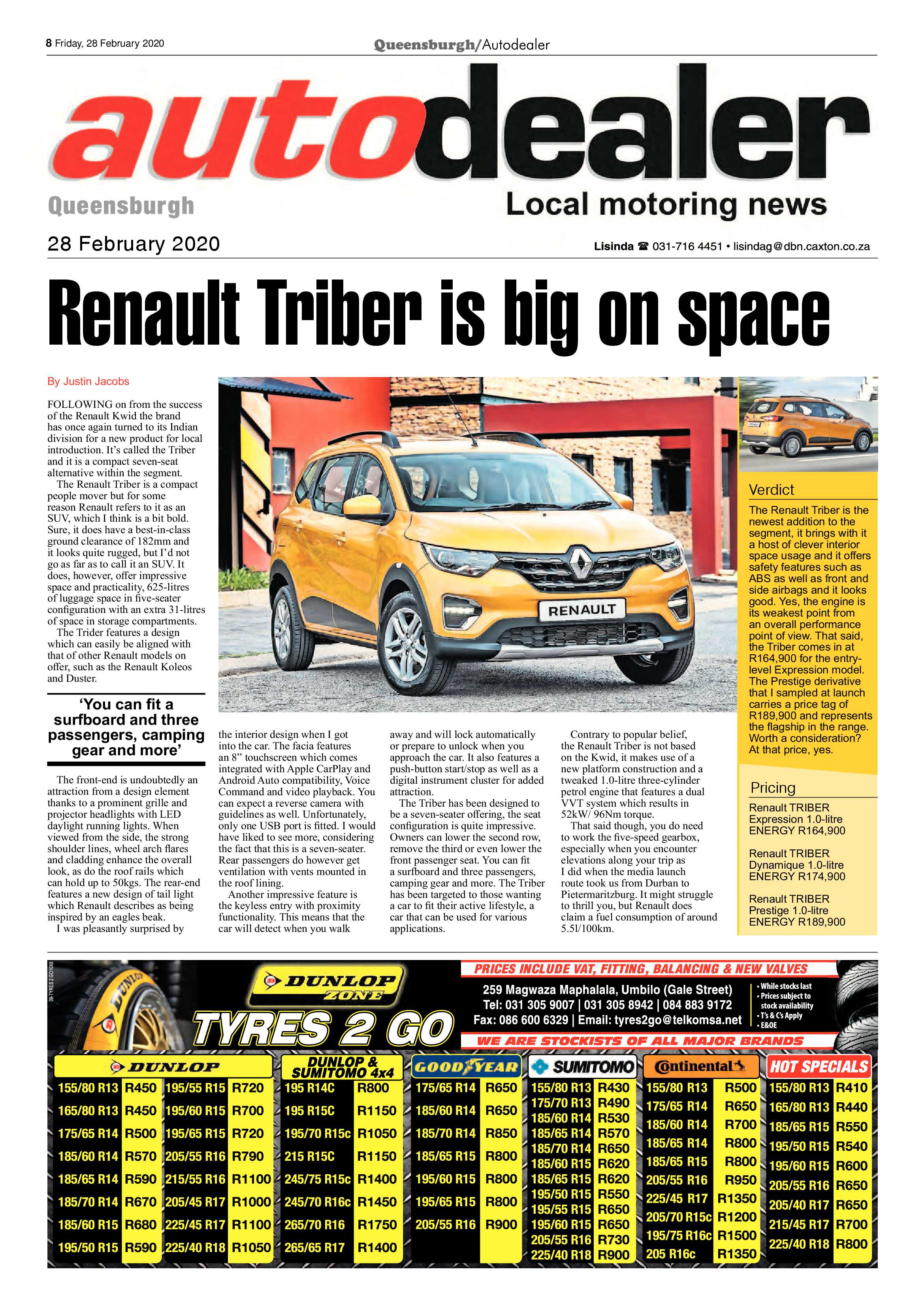 Queensburgh News 28 February 2020 page 8