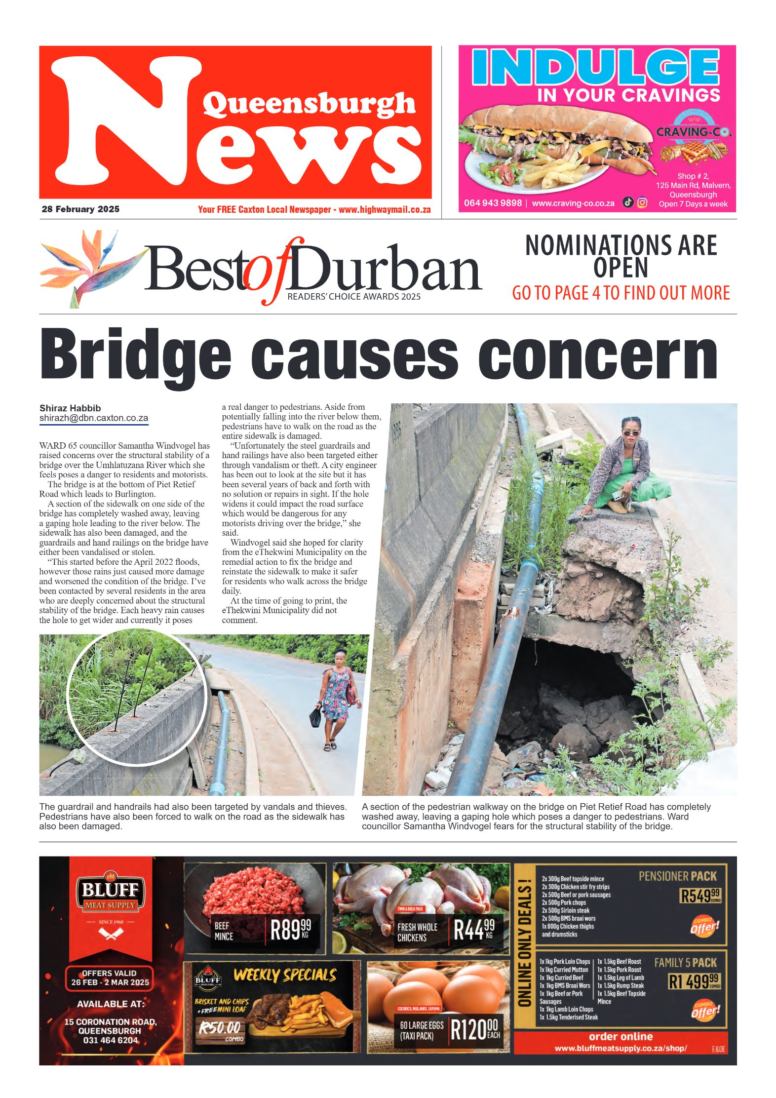 Queensburgh News 28 February 2025 page 1