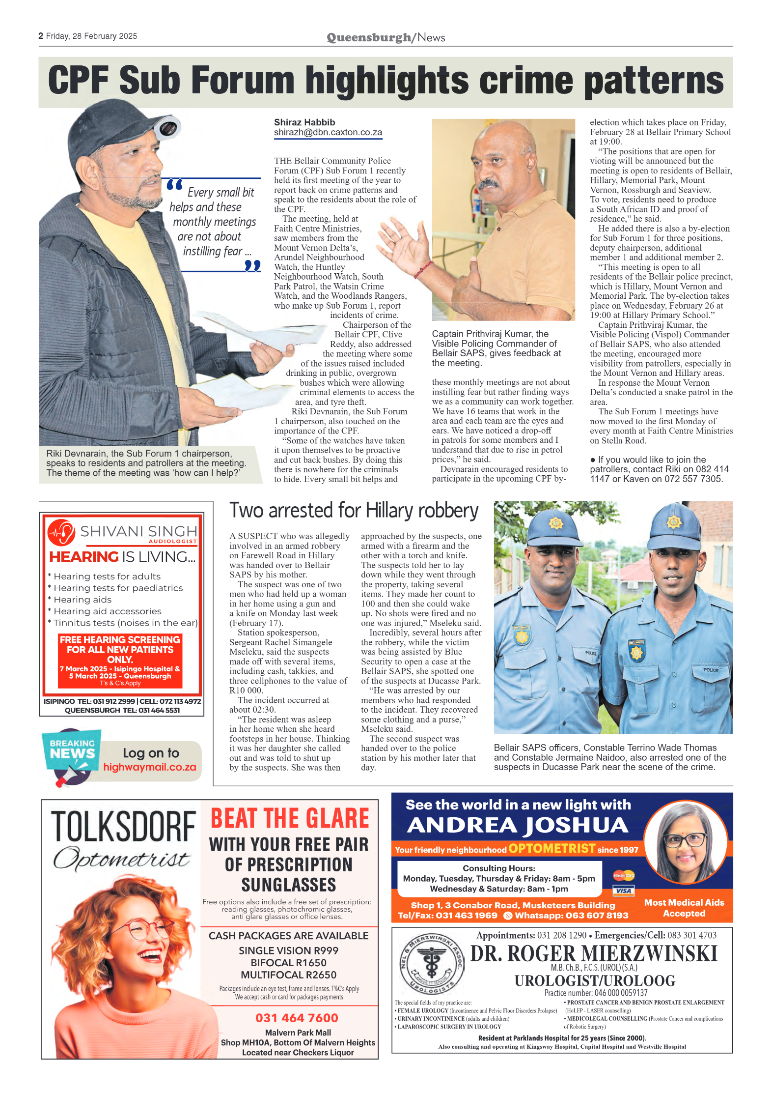 Queensburgh News 28 February 2025 page 2