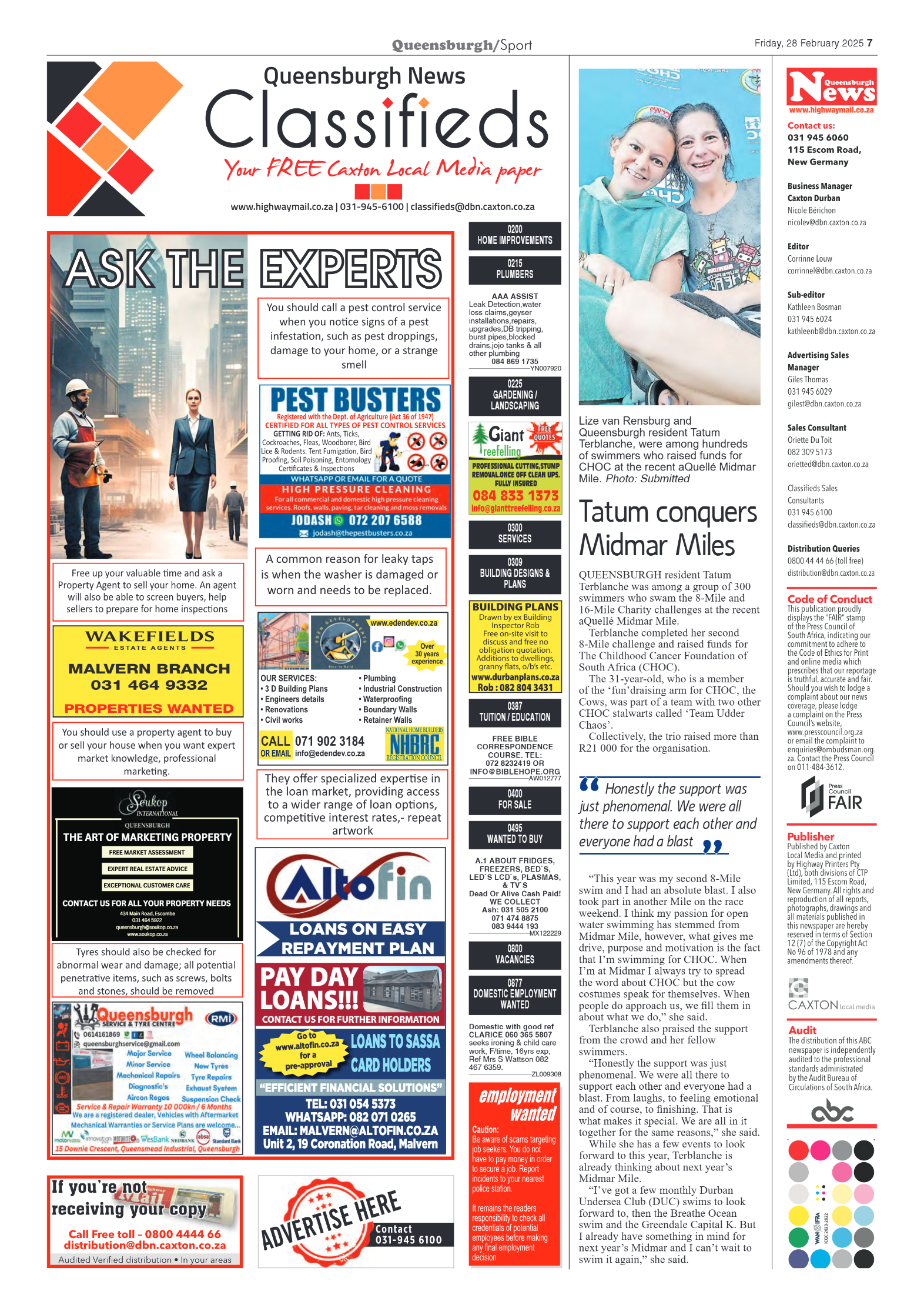 Queensburgh News 28 February 2025 page 7