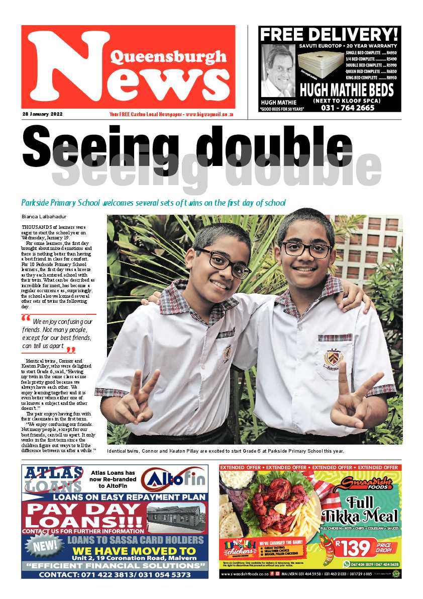 Queensburgh News 28 January 2022 page 1