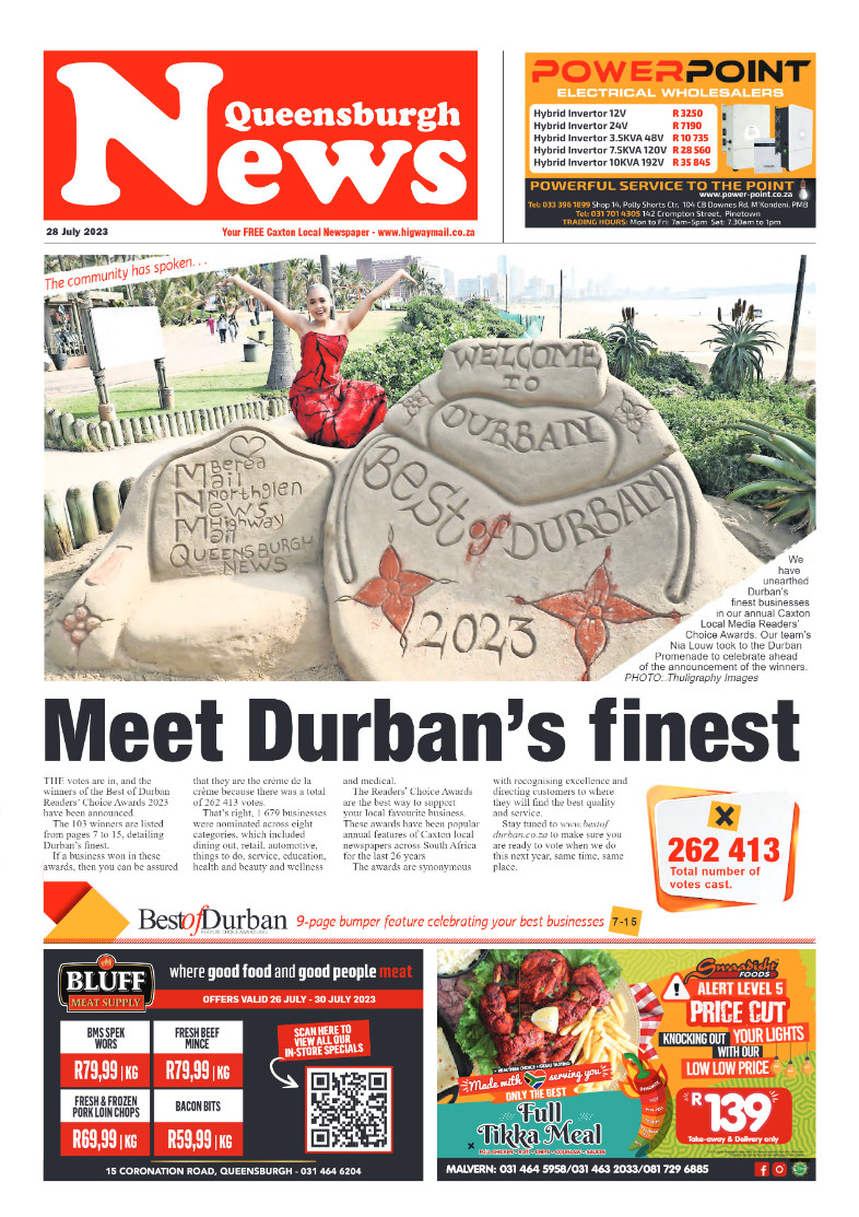 Queensburgh News 28 July 2023 page 1