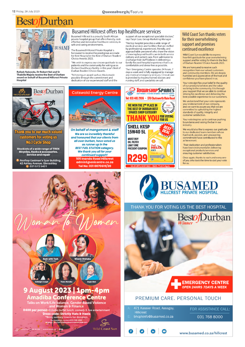 Queensburgh News 28 July 2023 page 12