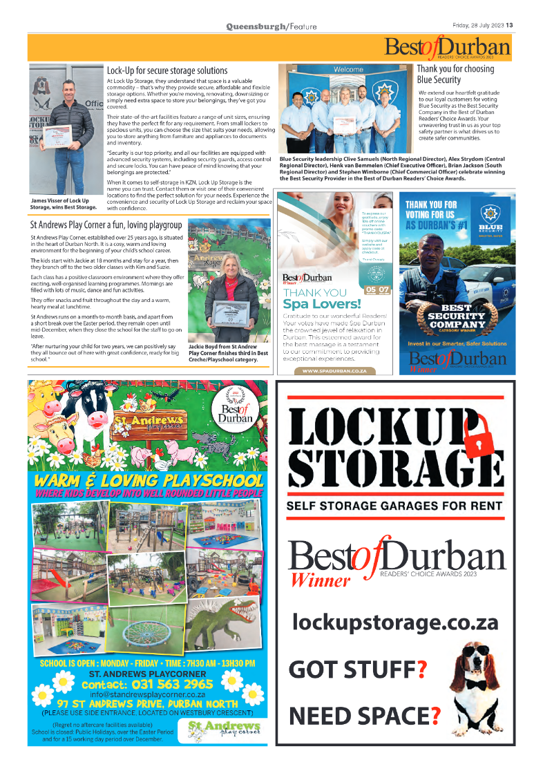 Queensburgh News 28 July 2023 page 13