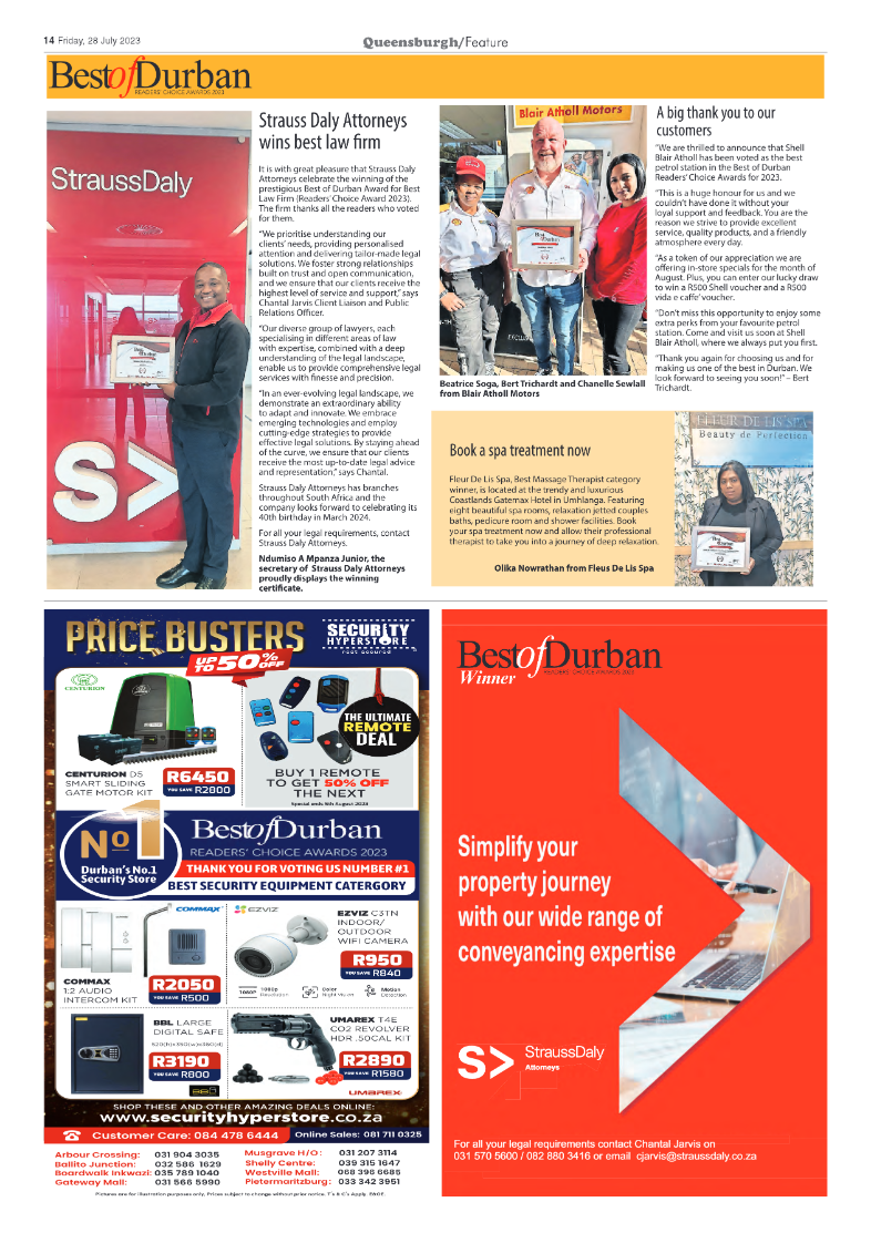 Queensburgh News 28 July 2023 page 14