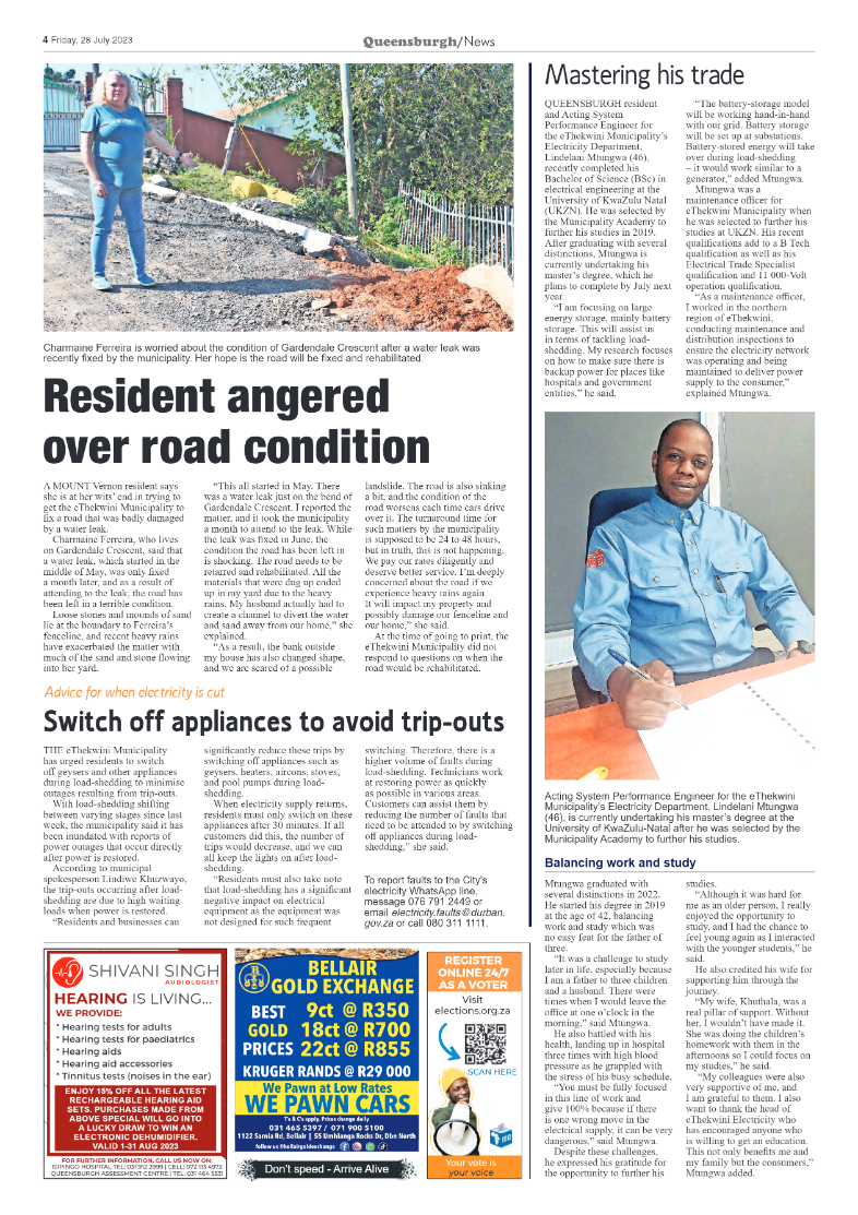 Queensburgh News 28 July 2023 page 4