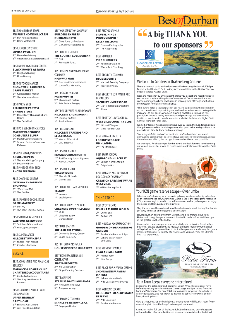 Queensburgh News 28 July 2023 page 8