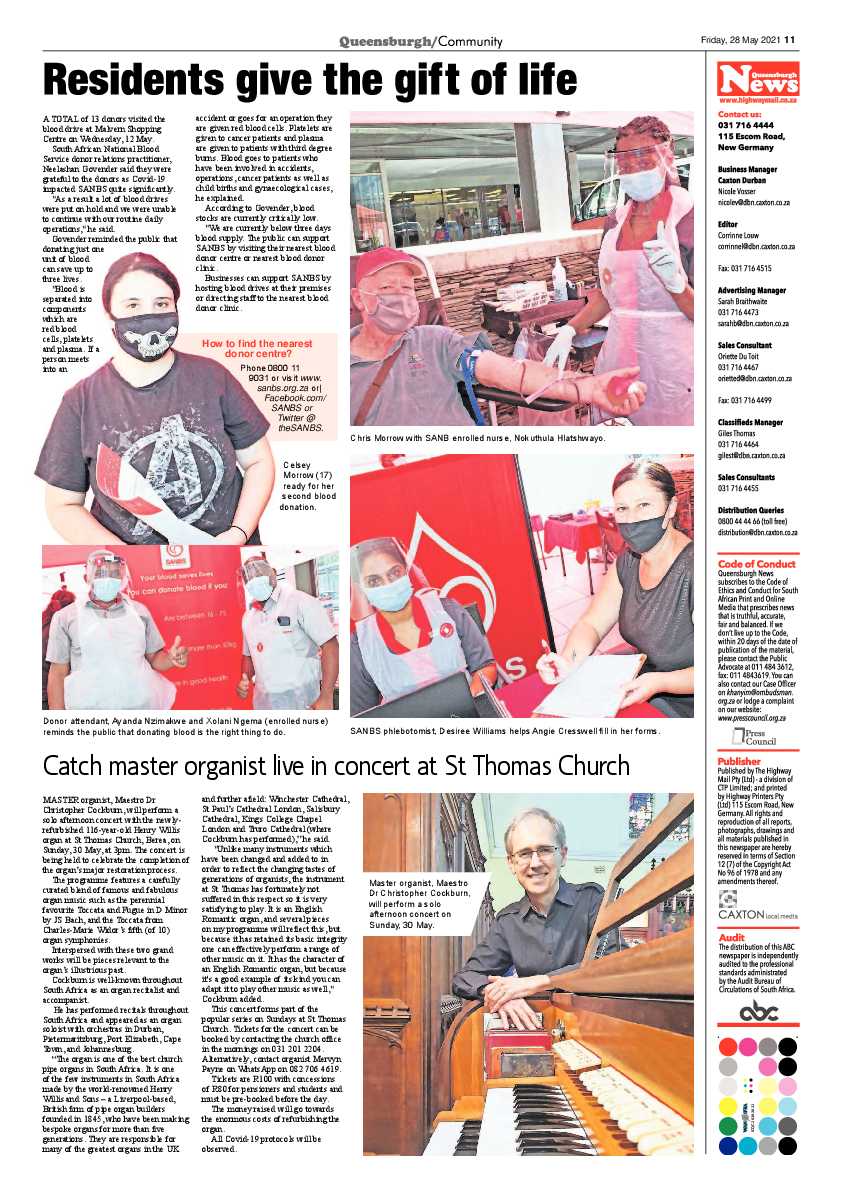 Queensburgh News 28 May 2021 page 11