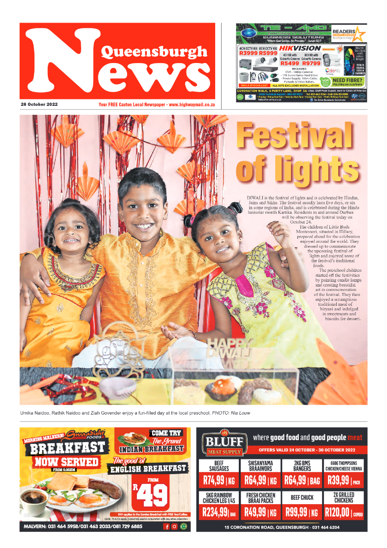 Queensburgh News 28 October 2022 page 1