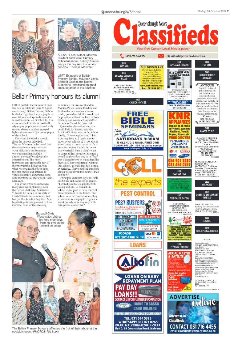 Queensburgh News 28 October 2022 page 7