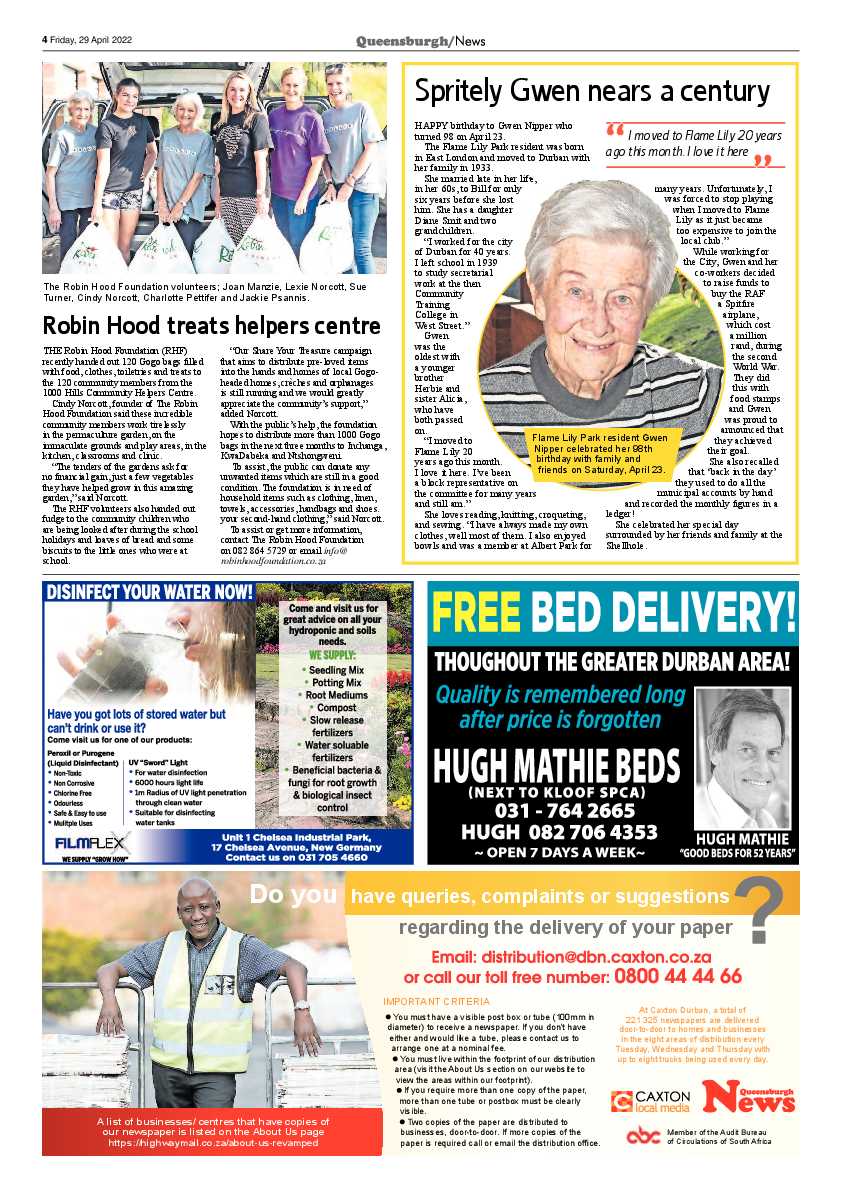 Queensburgh News 29 April 2022 page 4