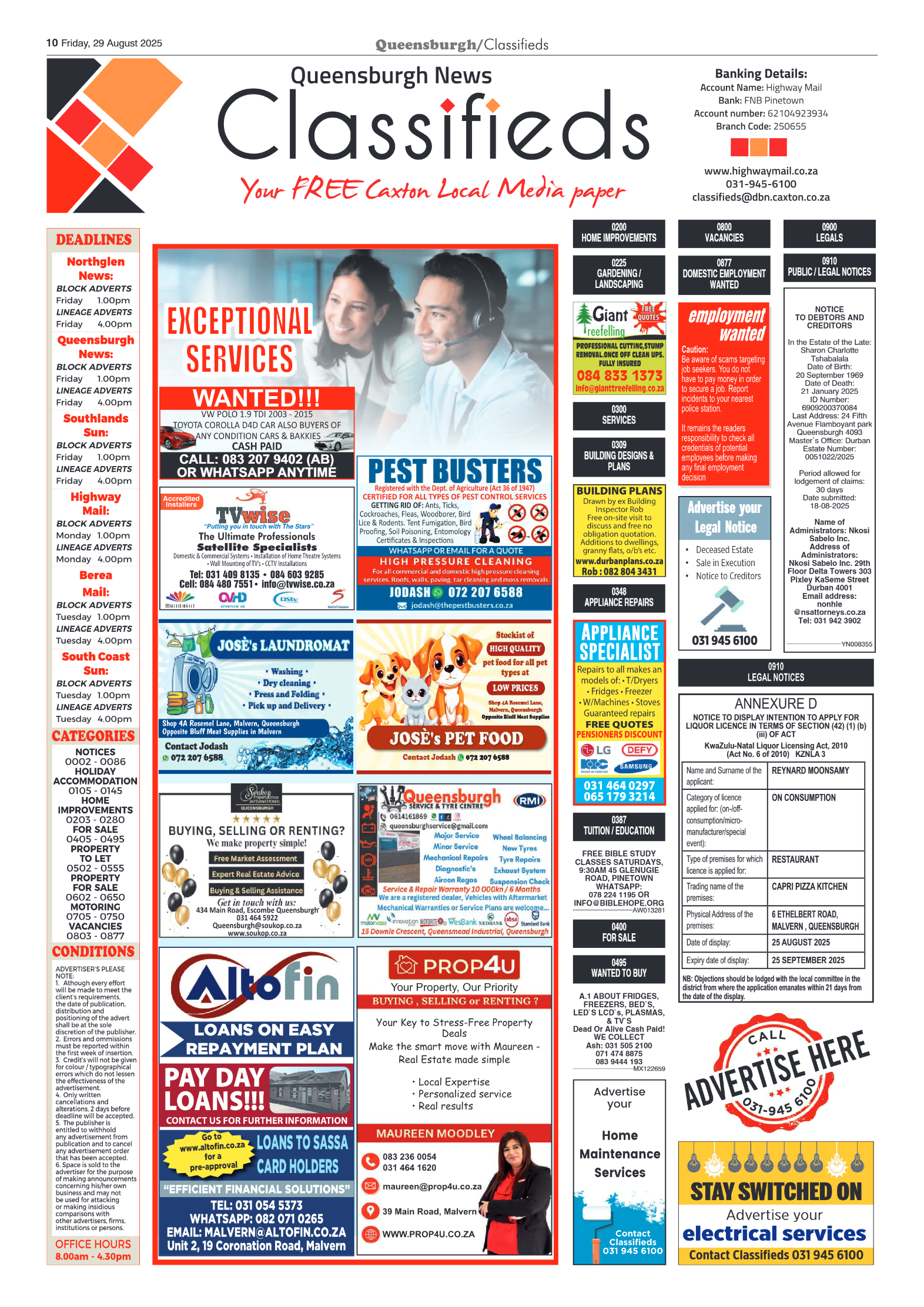 Queensburgh News 29 August 2025 page 9