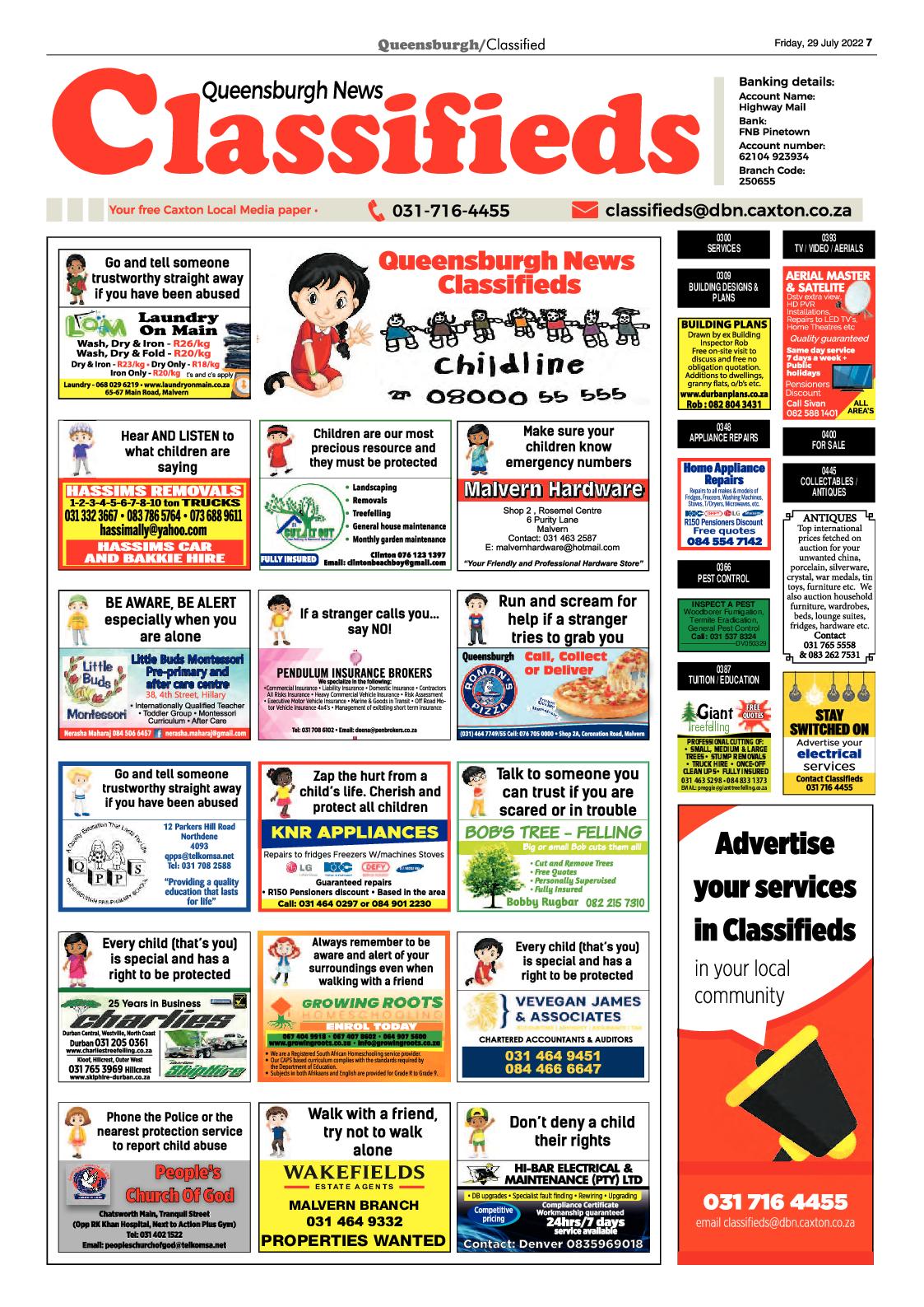 Queensburgh News 29 July 2022 page 7