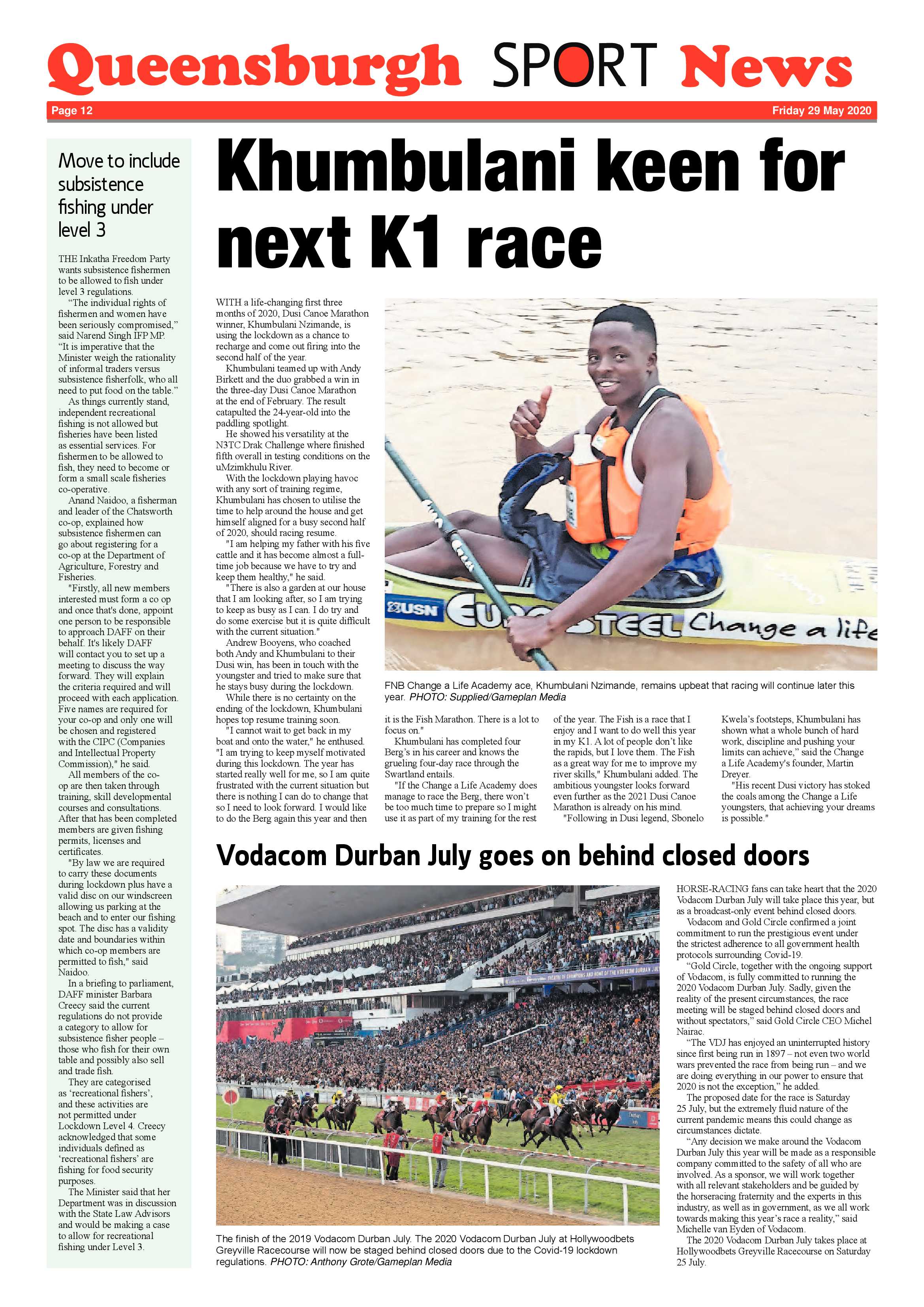 Queensburgh News 29 May 2020 page 12