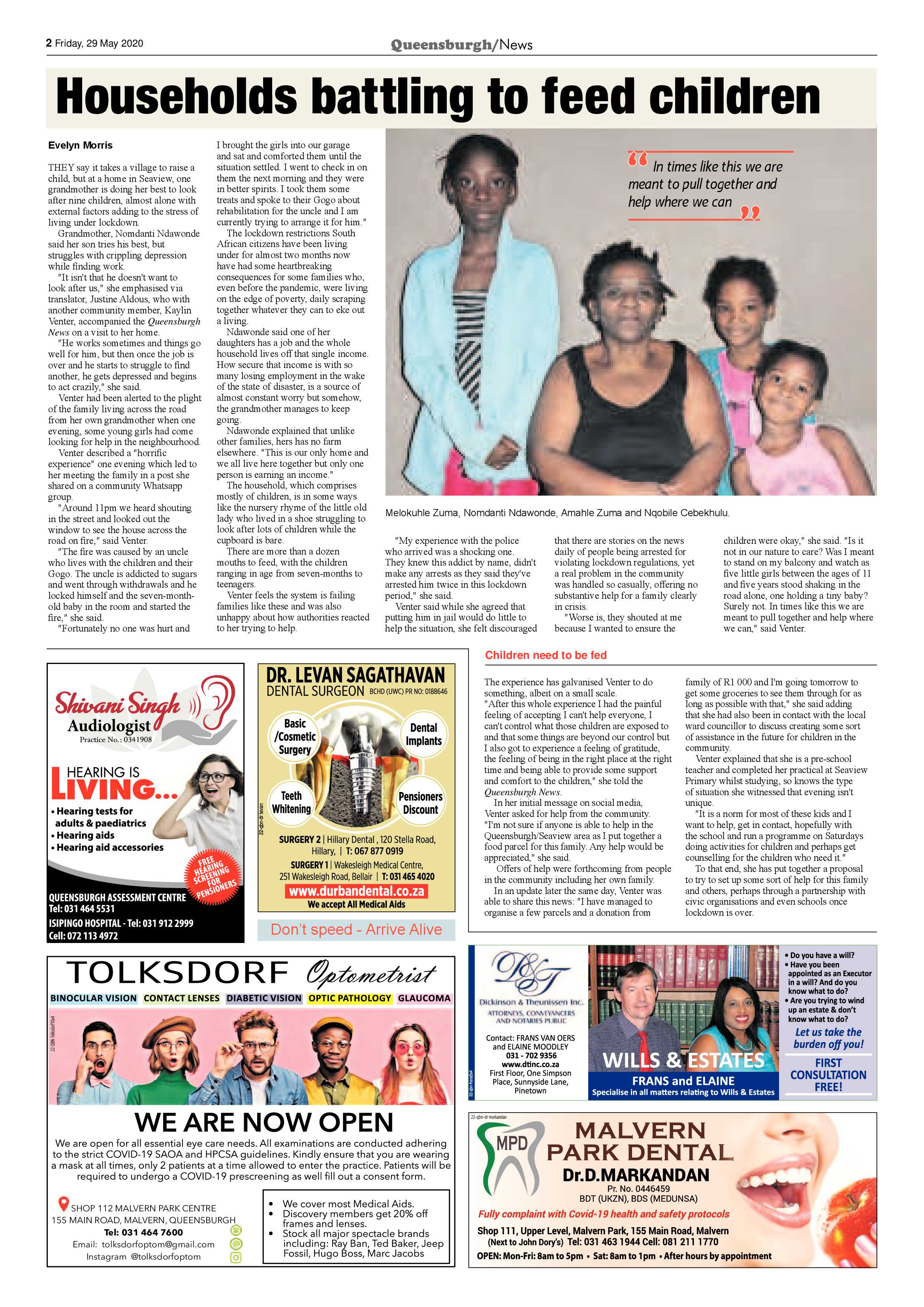 Queensburgh News 29 May 2020 page 2