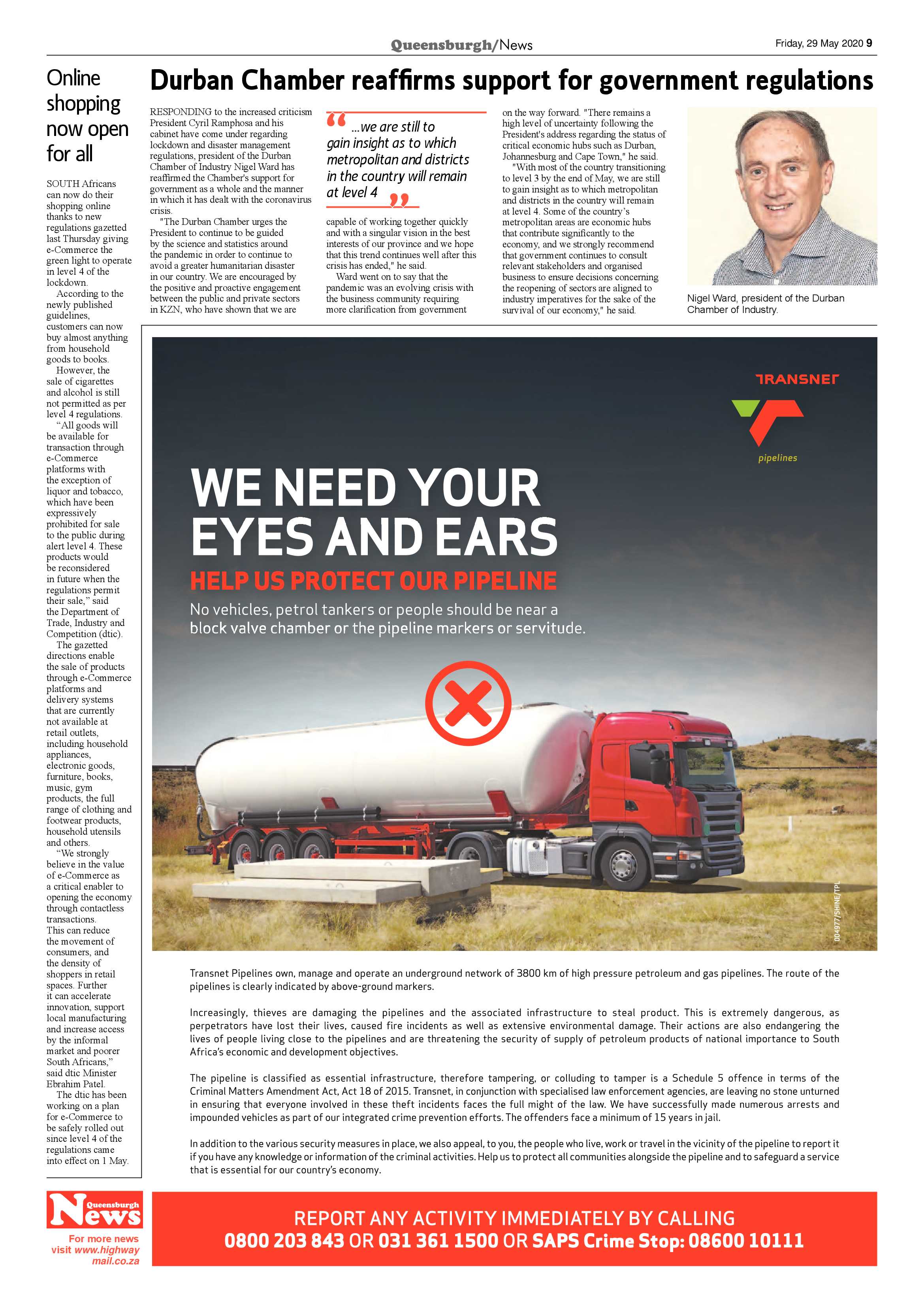 Queensburgh News 29 May 2020 page 9