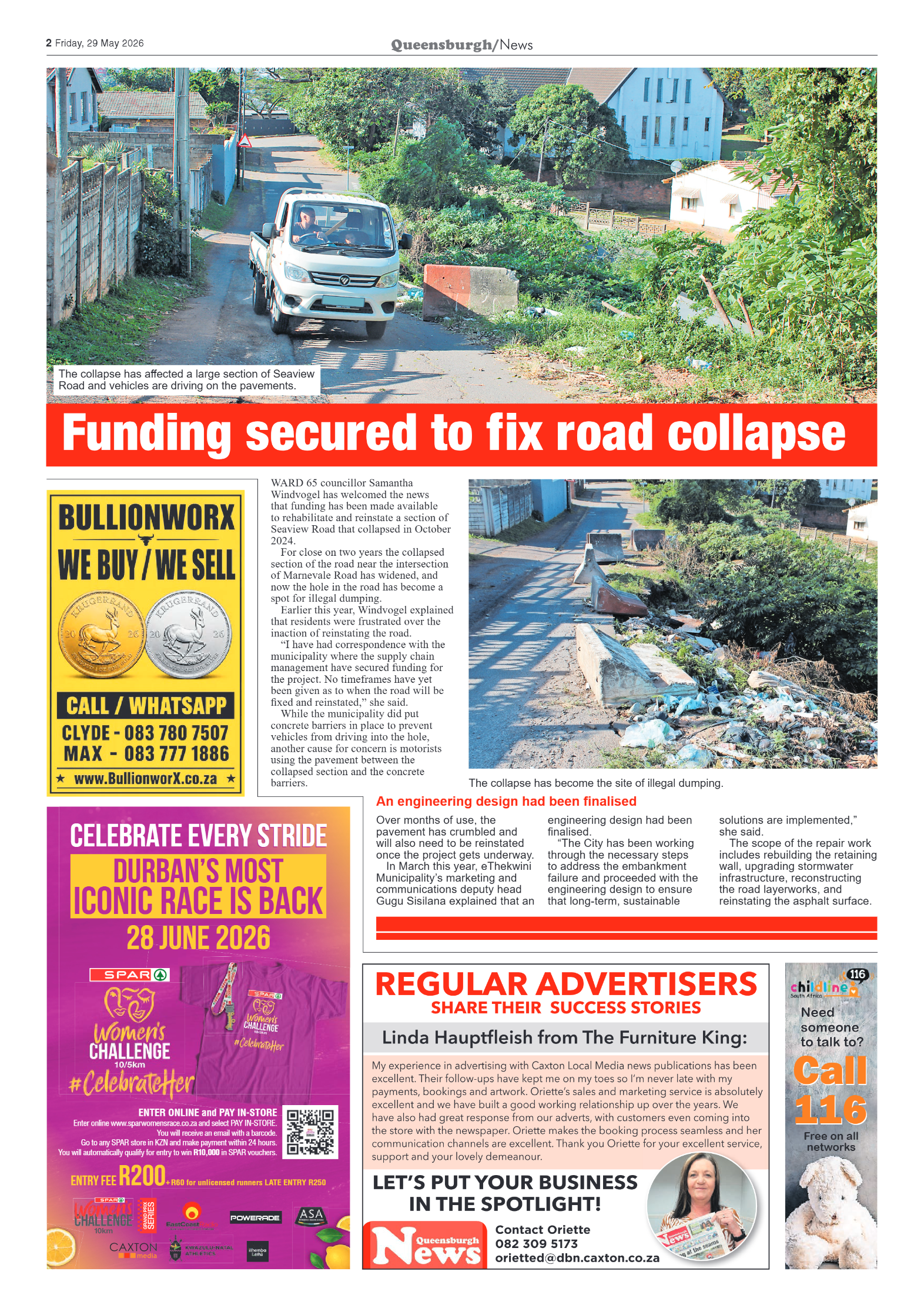 Queensburgh News 29 May 2026 page 2