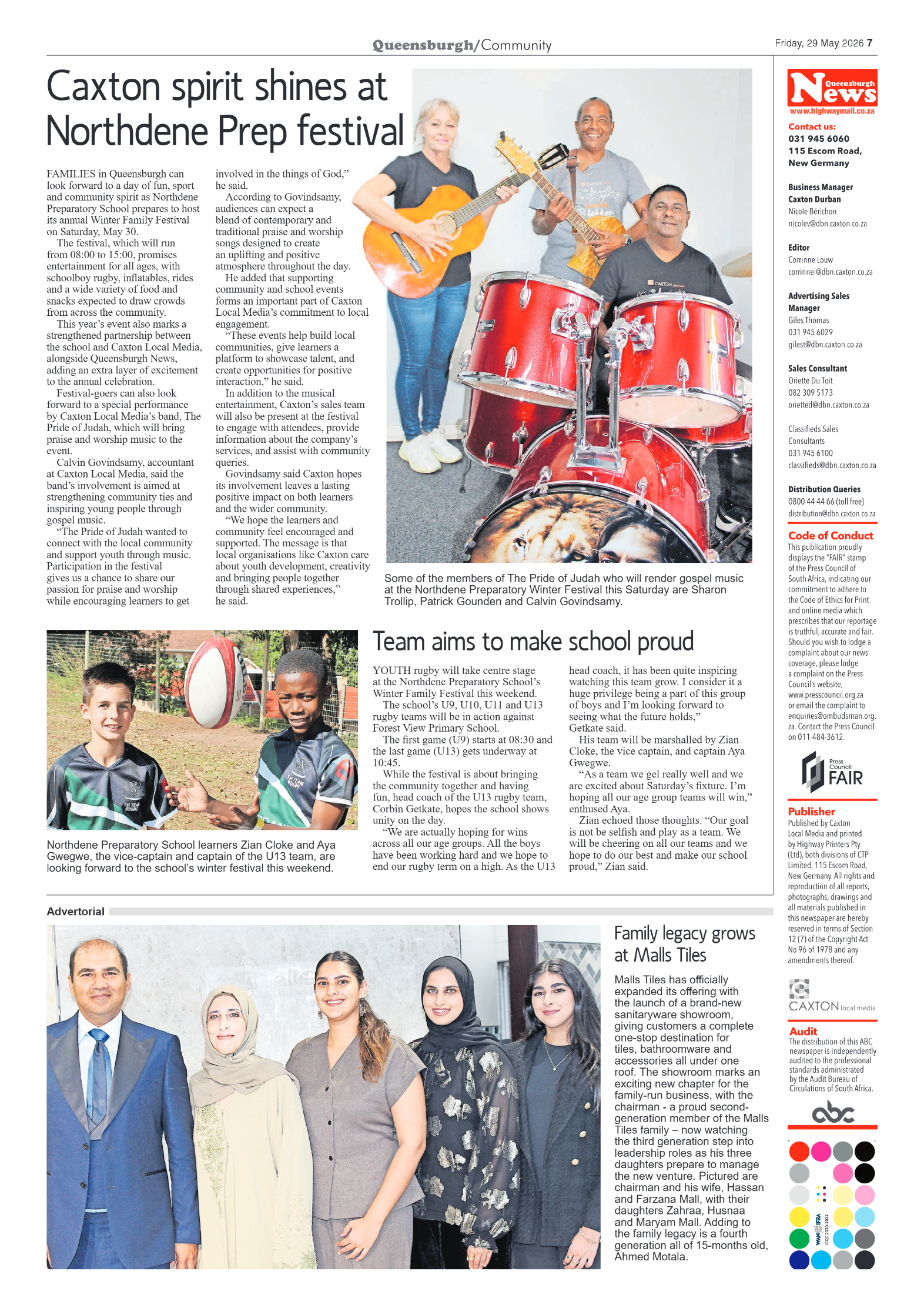 Queensburgh News 29 May 2026 page 6