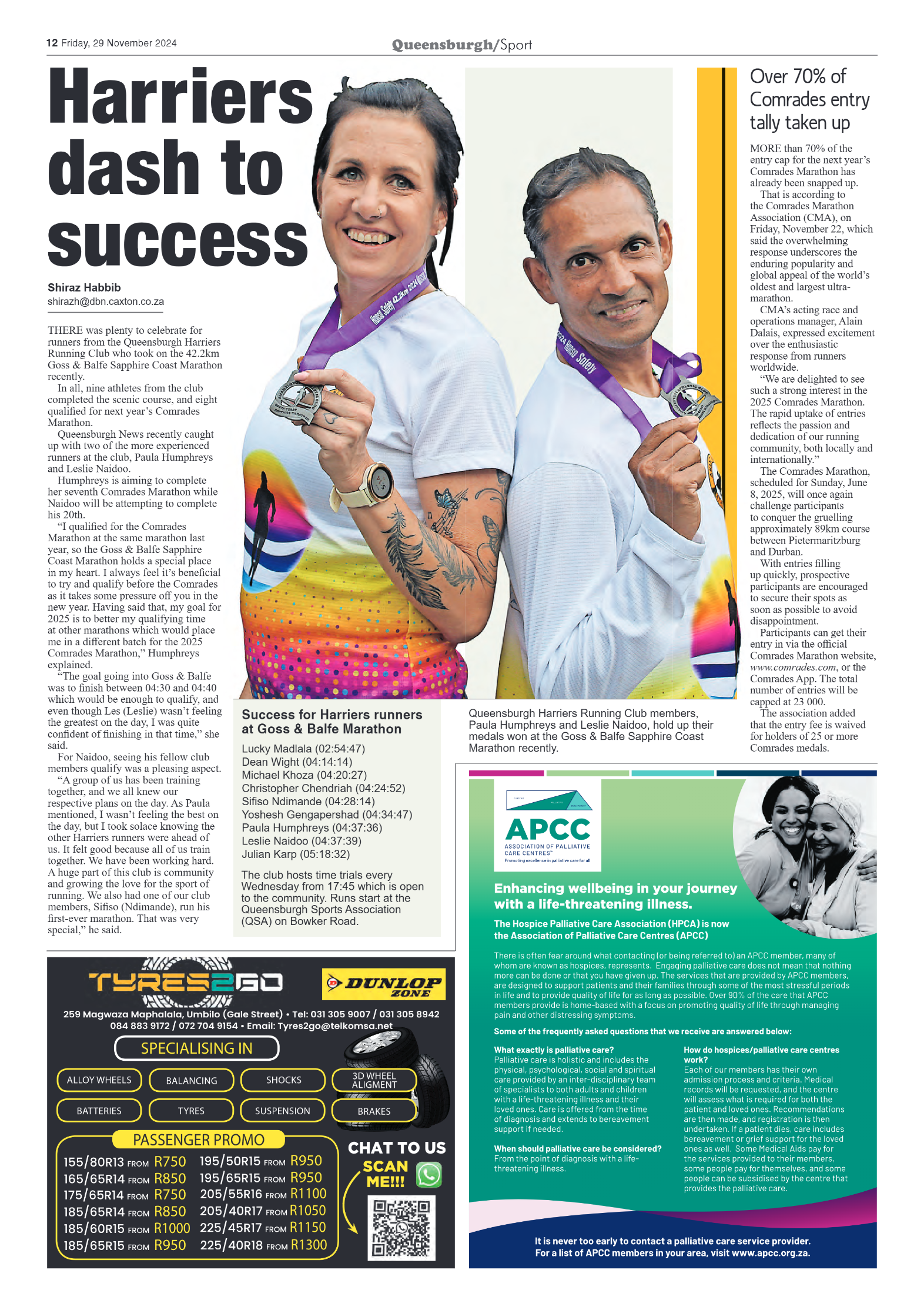 Queensburgh News 29 November 2024 page 12