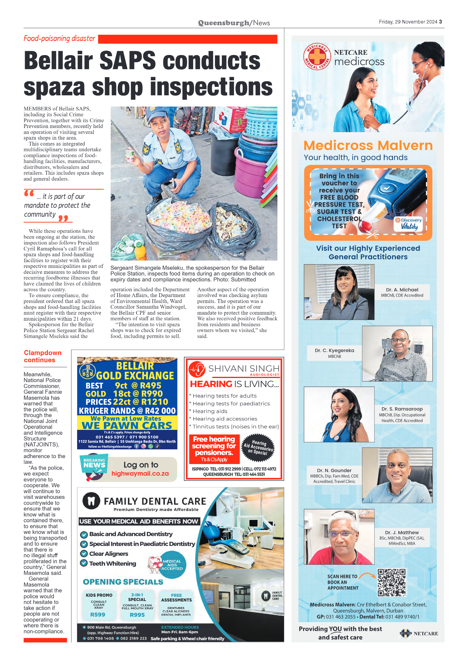 Queensburgh News 29 November 2024 page 3