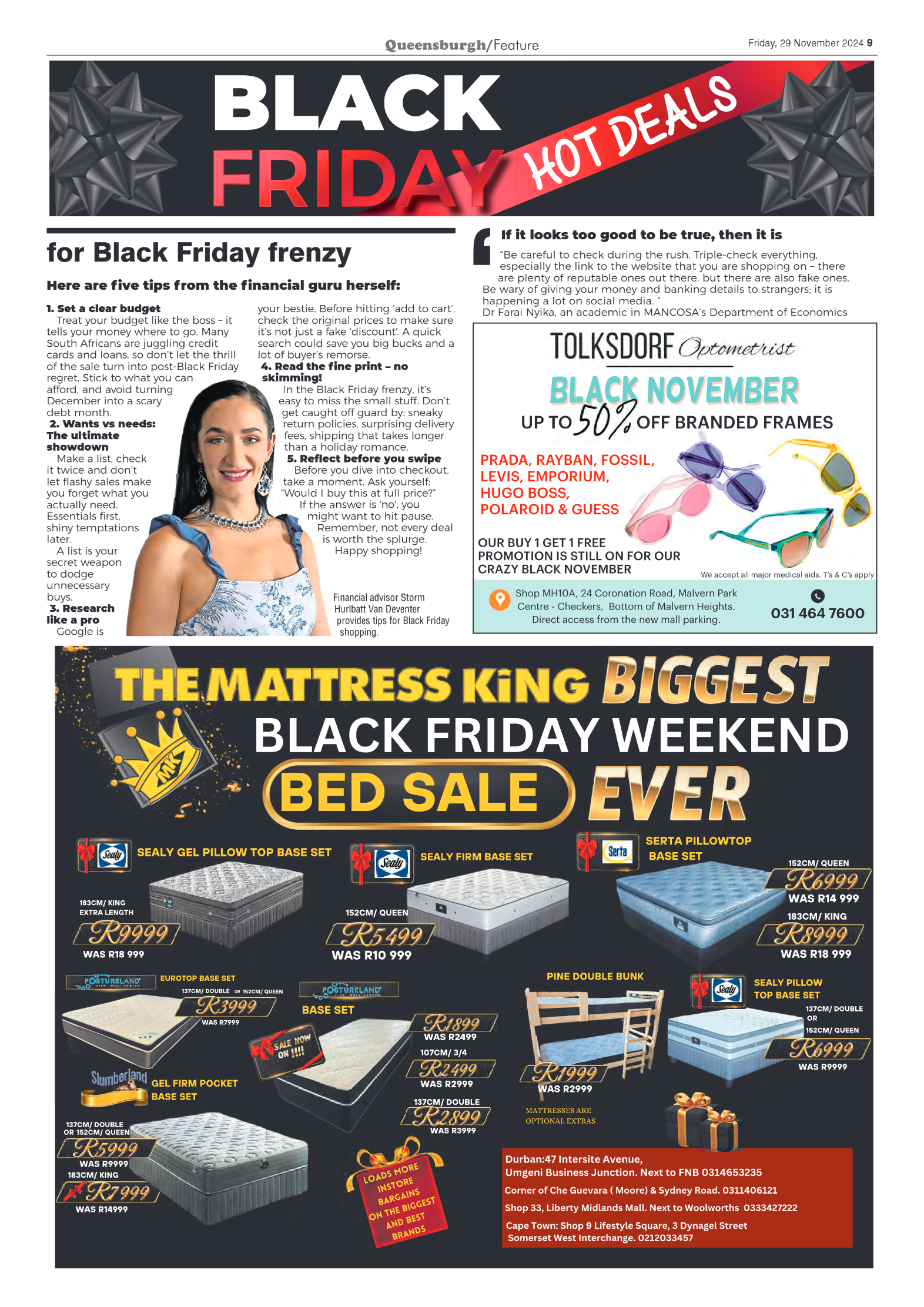 Queensburgh News 29 November 2024 page 9