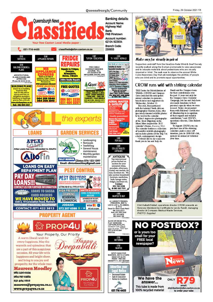Queensburgh News 29 October 2021 page 11