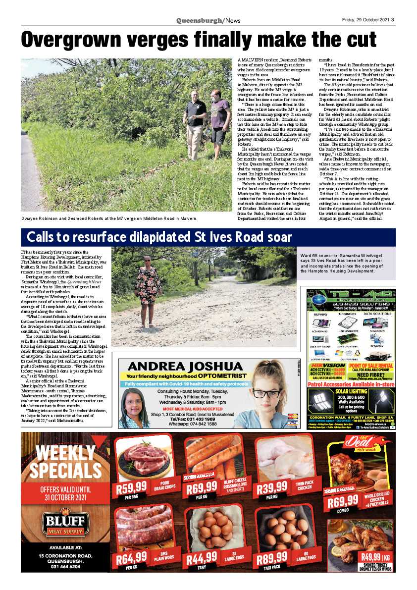 Queensburgh News 29 October 2021 page 3