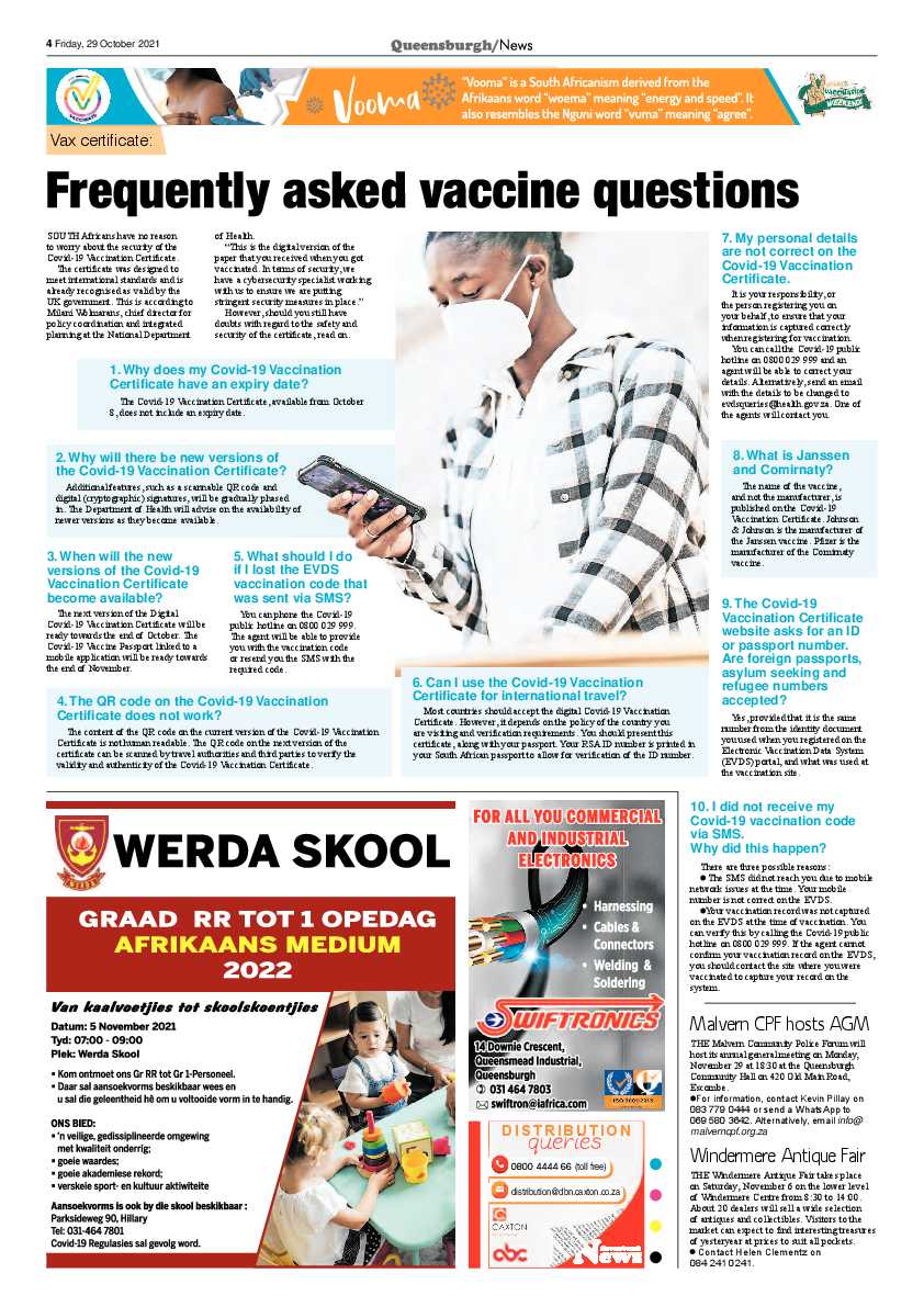 Queensburgh News 29 October 2021 page 4