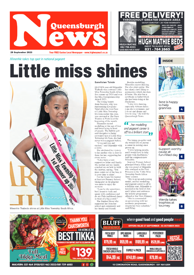 Queensburgh News 29 September 2023 page 1