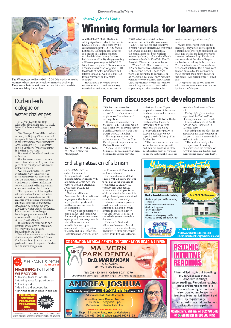 Queensburgh News 29 September 2023 page 3