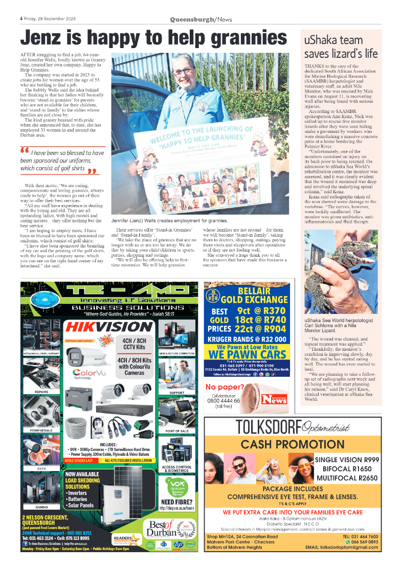 Queensburgh News 29 September 2023 page 4