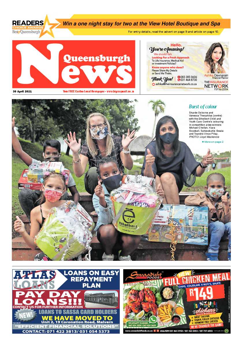 Queensburgh News 30 April 2021 page 1