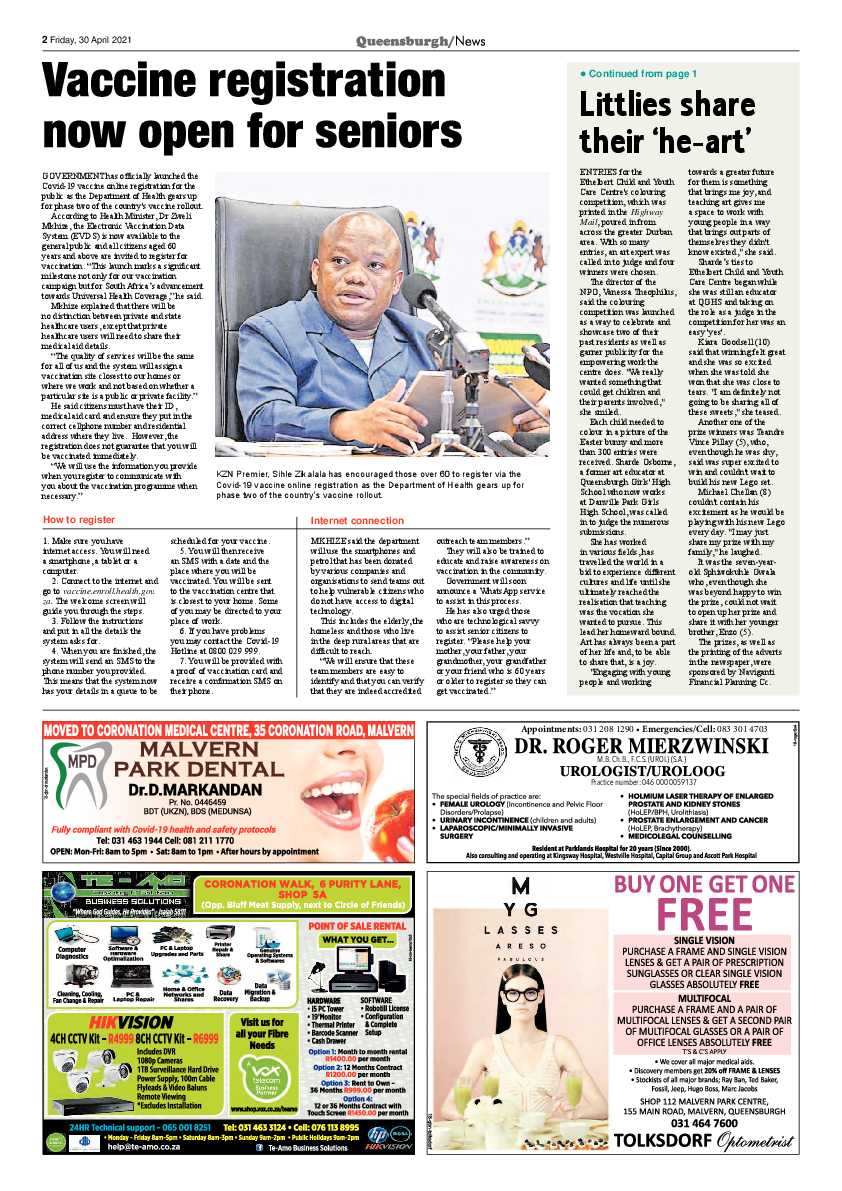 Queensburgh News 30 April 2021 page 2