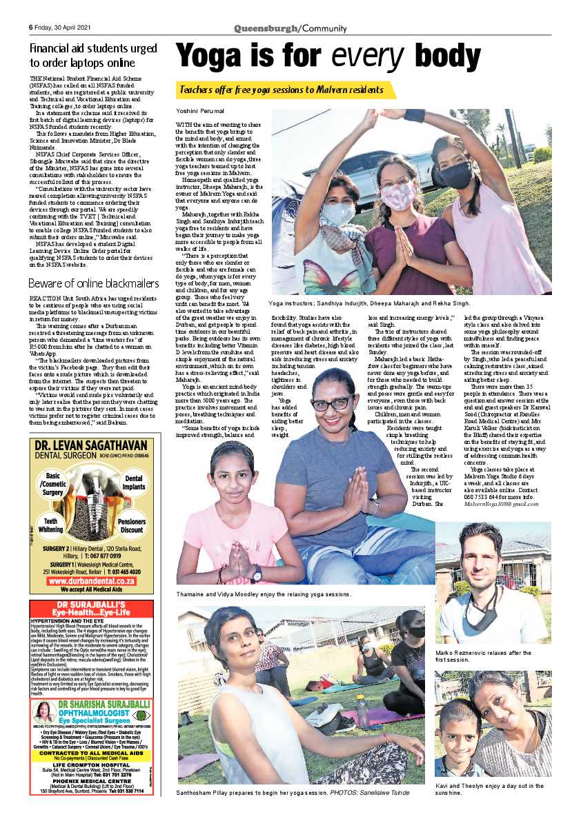 Queensburgh News 30 April 2021 page 6