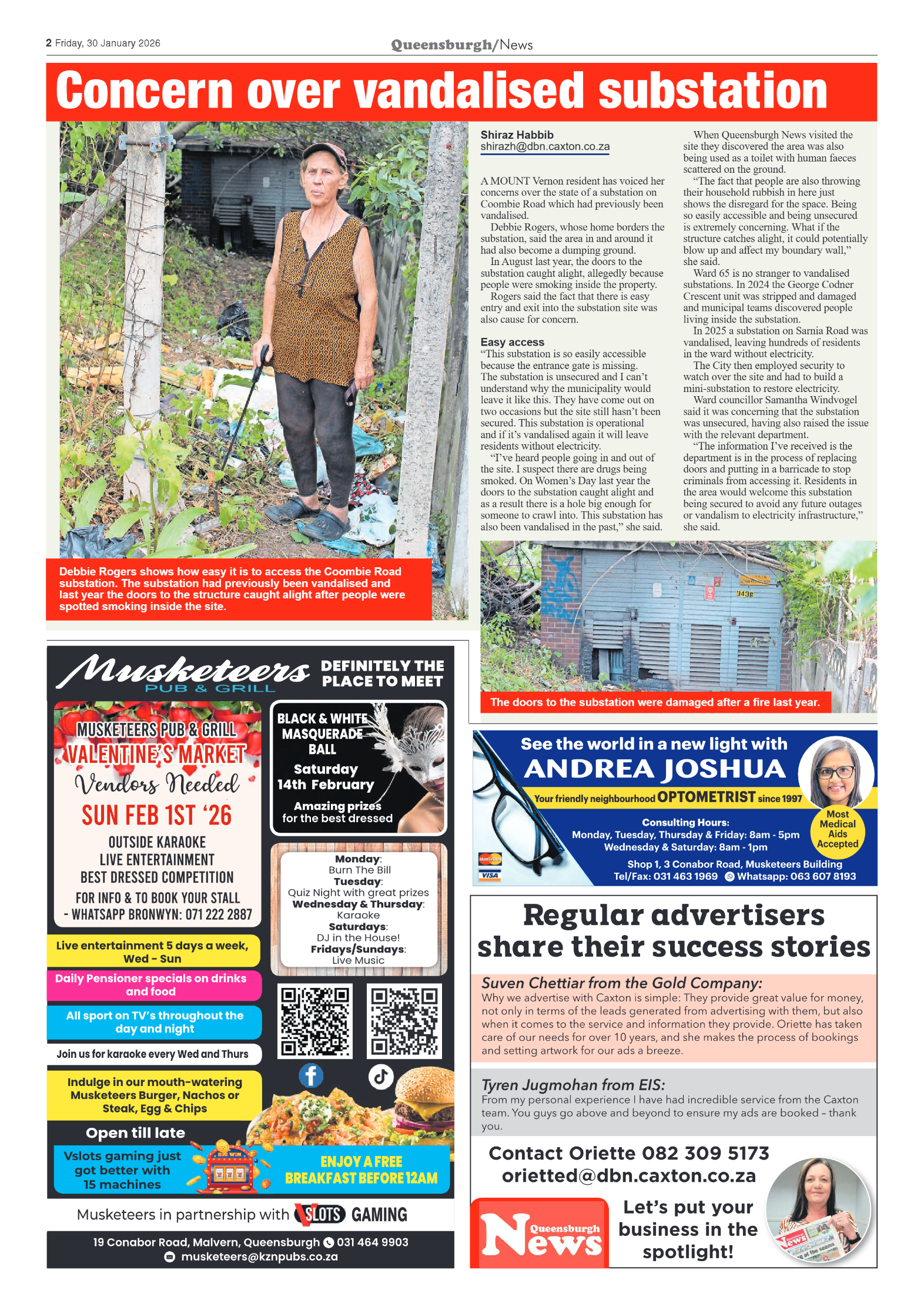 Queensburgh News 30 January 2026 page 2