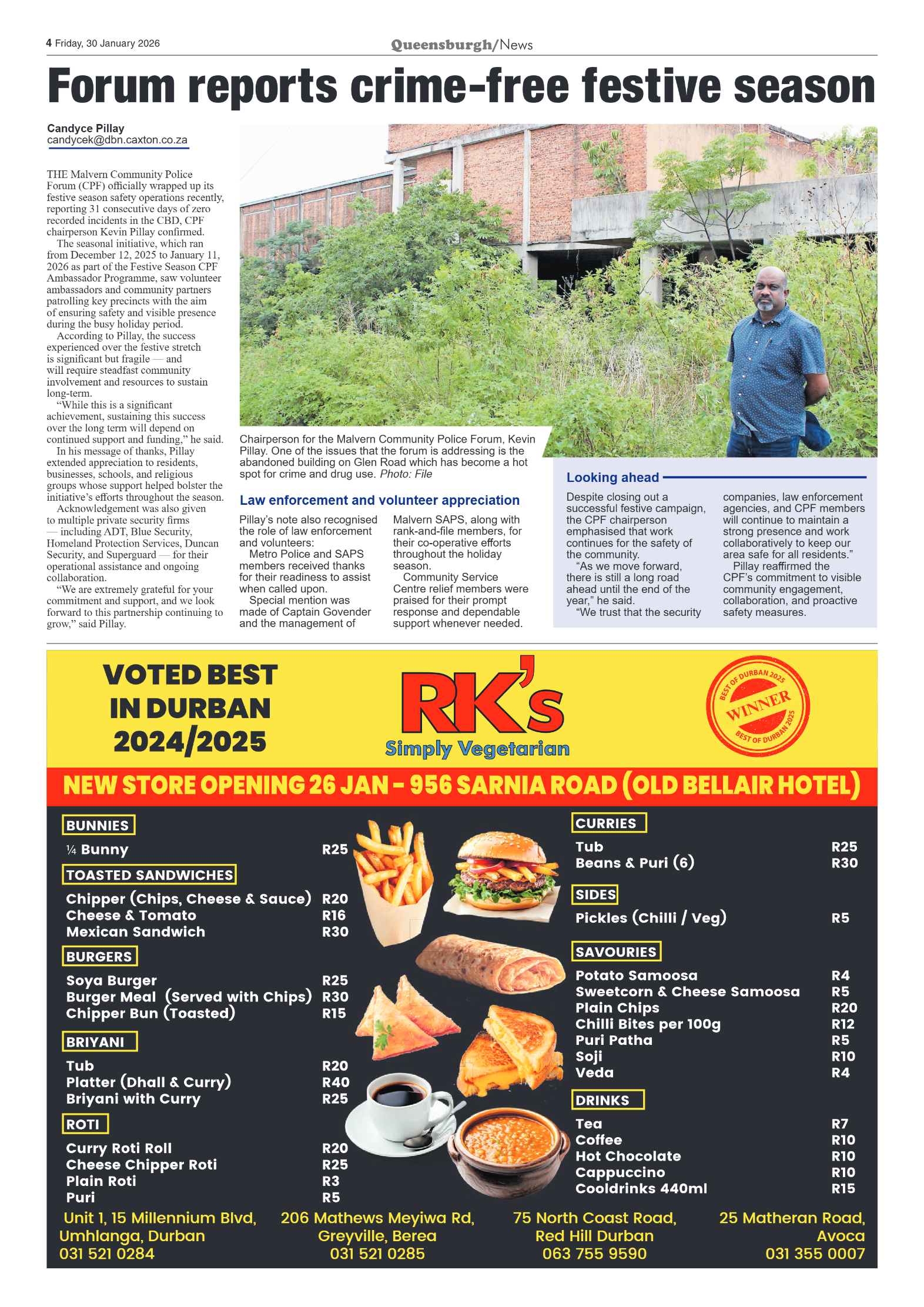 Queensburgh News 30 January 2026 page 4