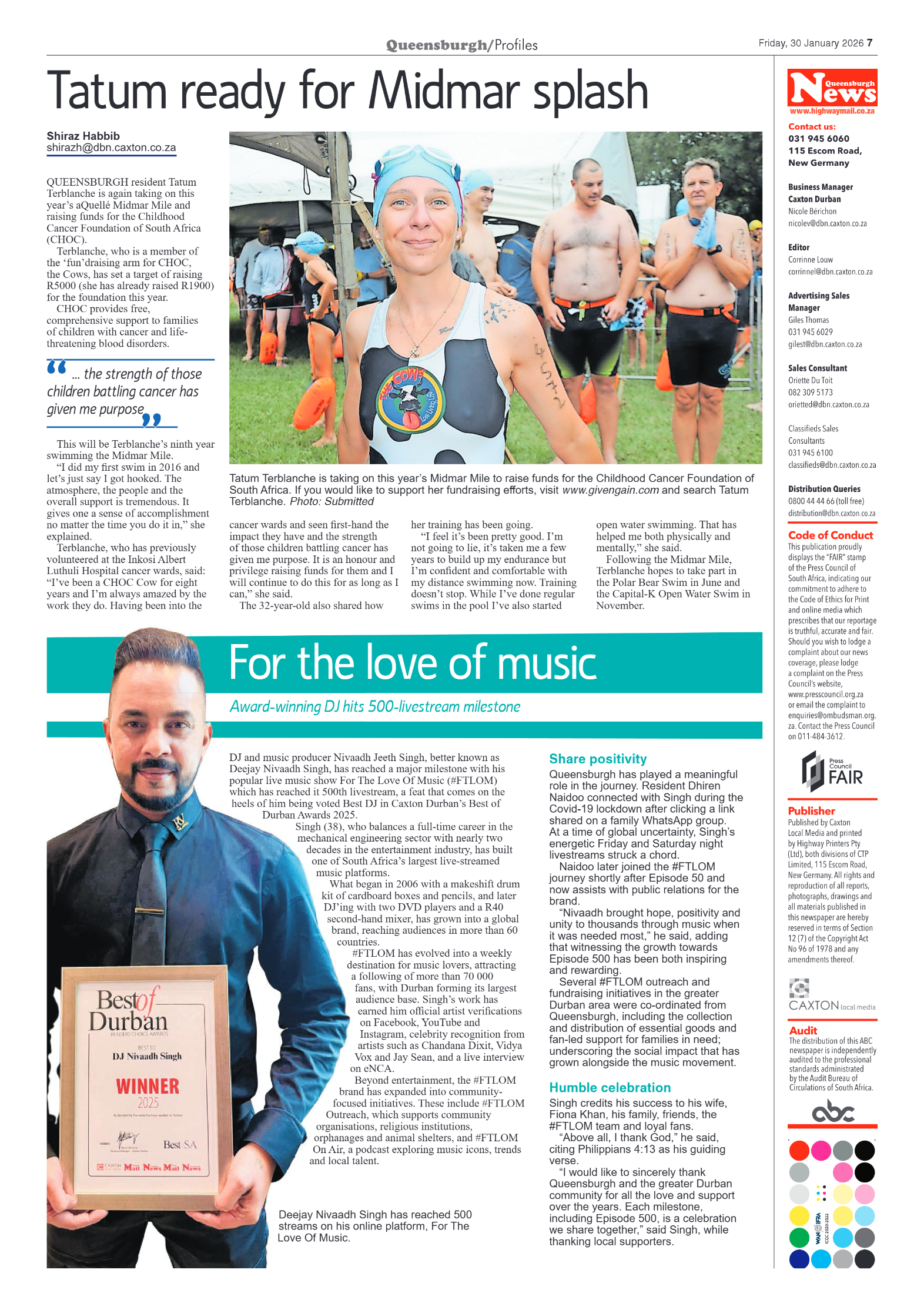 Queensburgh News 30 January 2026 page 7