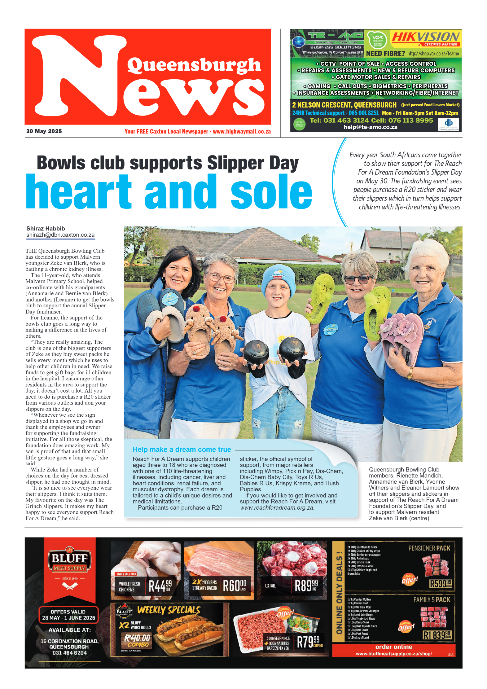 Queensburgh News 30 May 2025 page 1