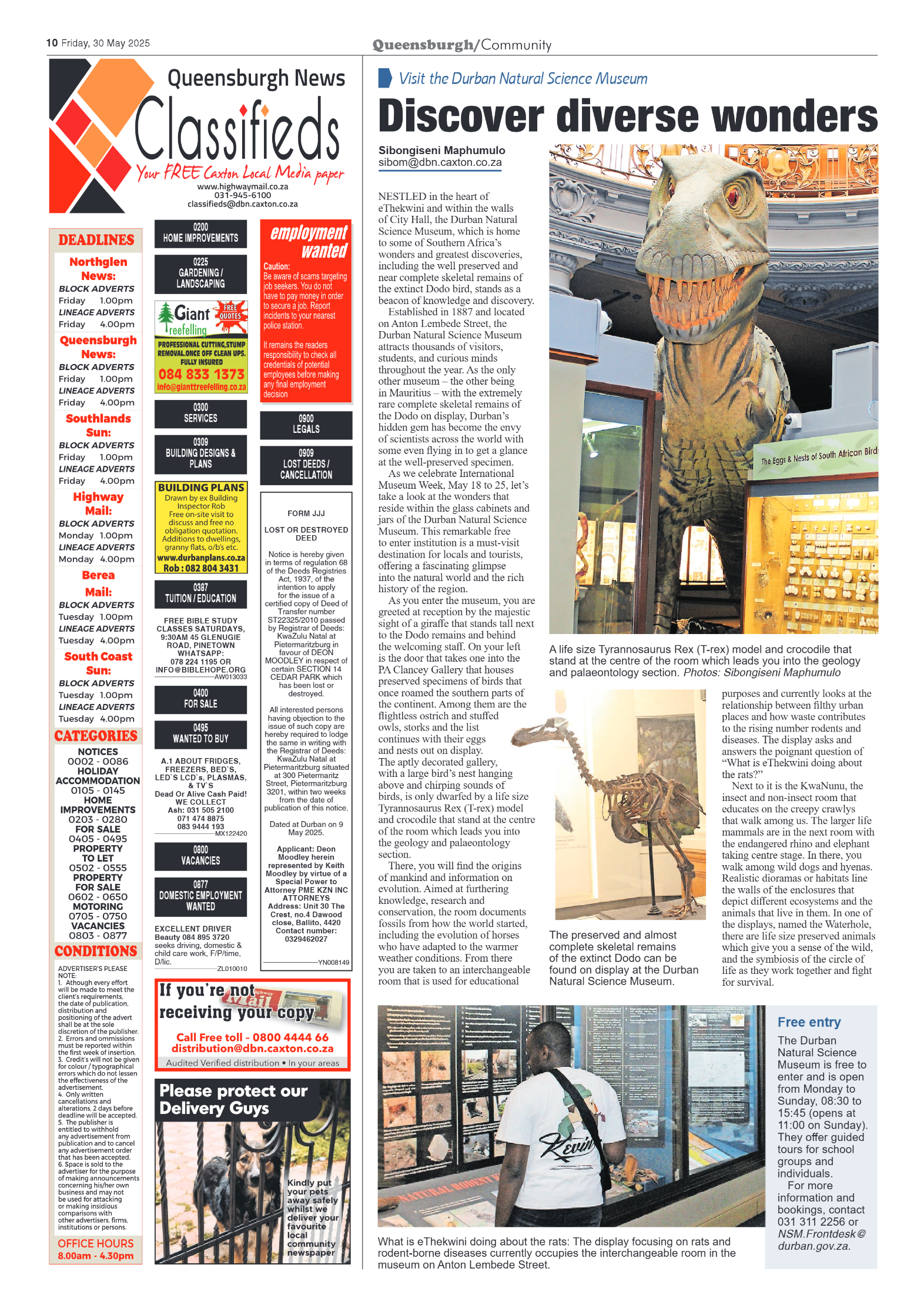 Queensburgh News 30 May 2025 page 10