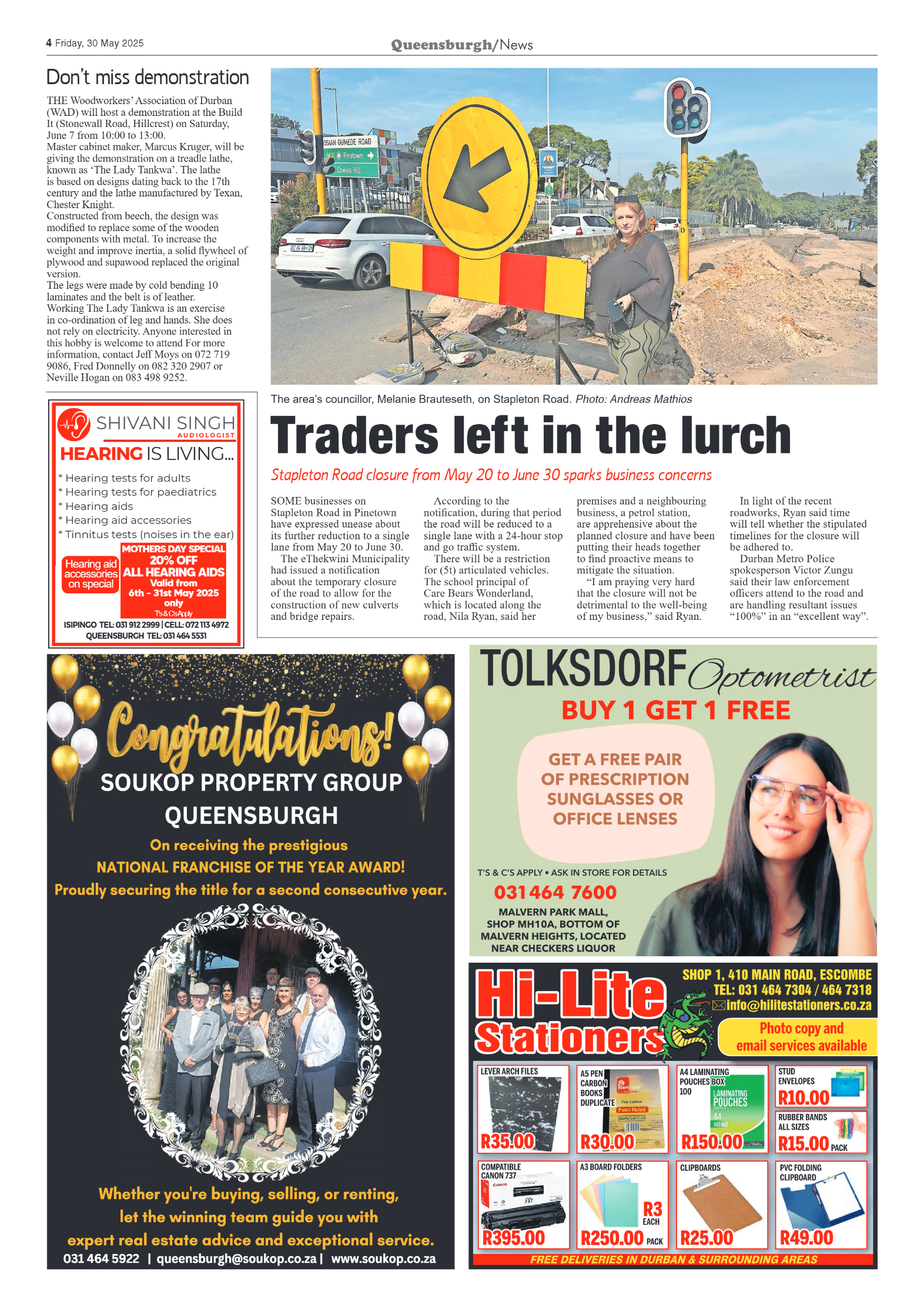 Queensburgh News 30 May 2025 page 4