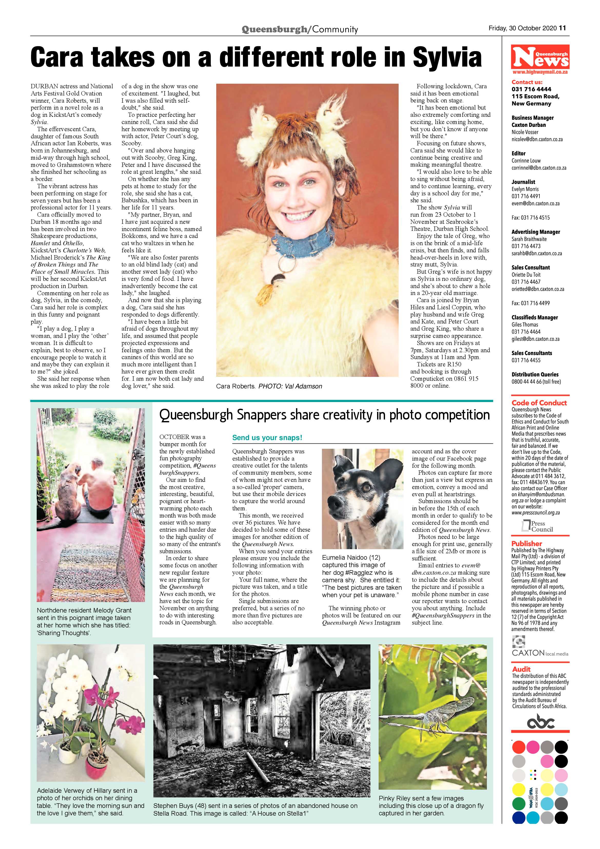 Queensburgh News 30 October 2020 page 11